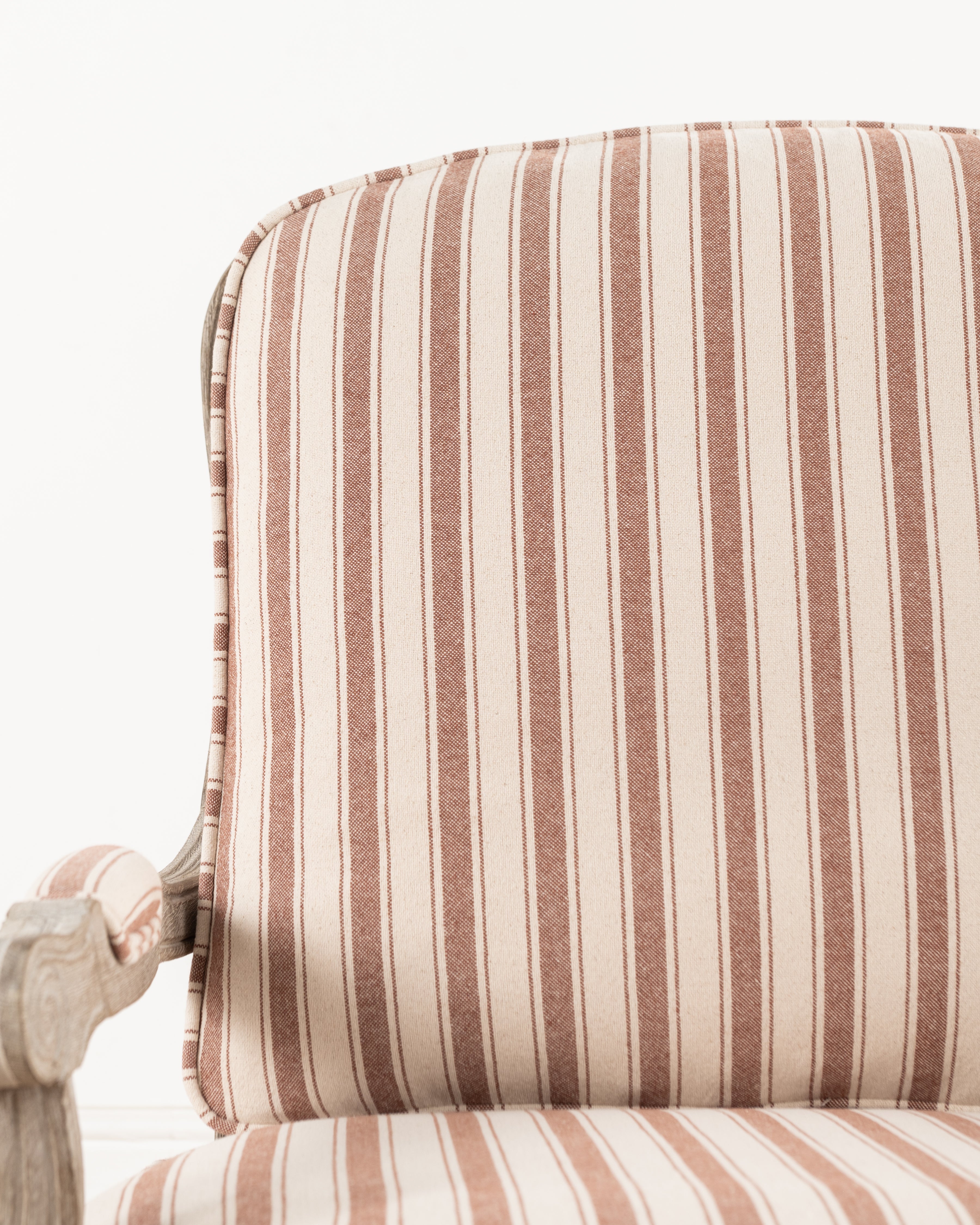 Bodine Bergere Chair | Red Stripe