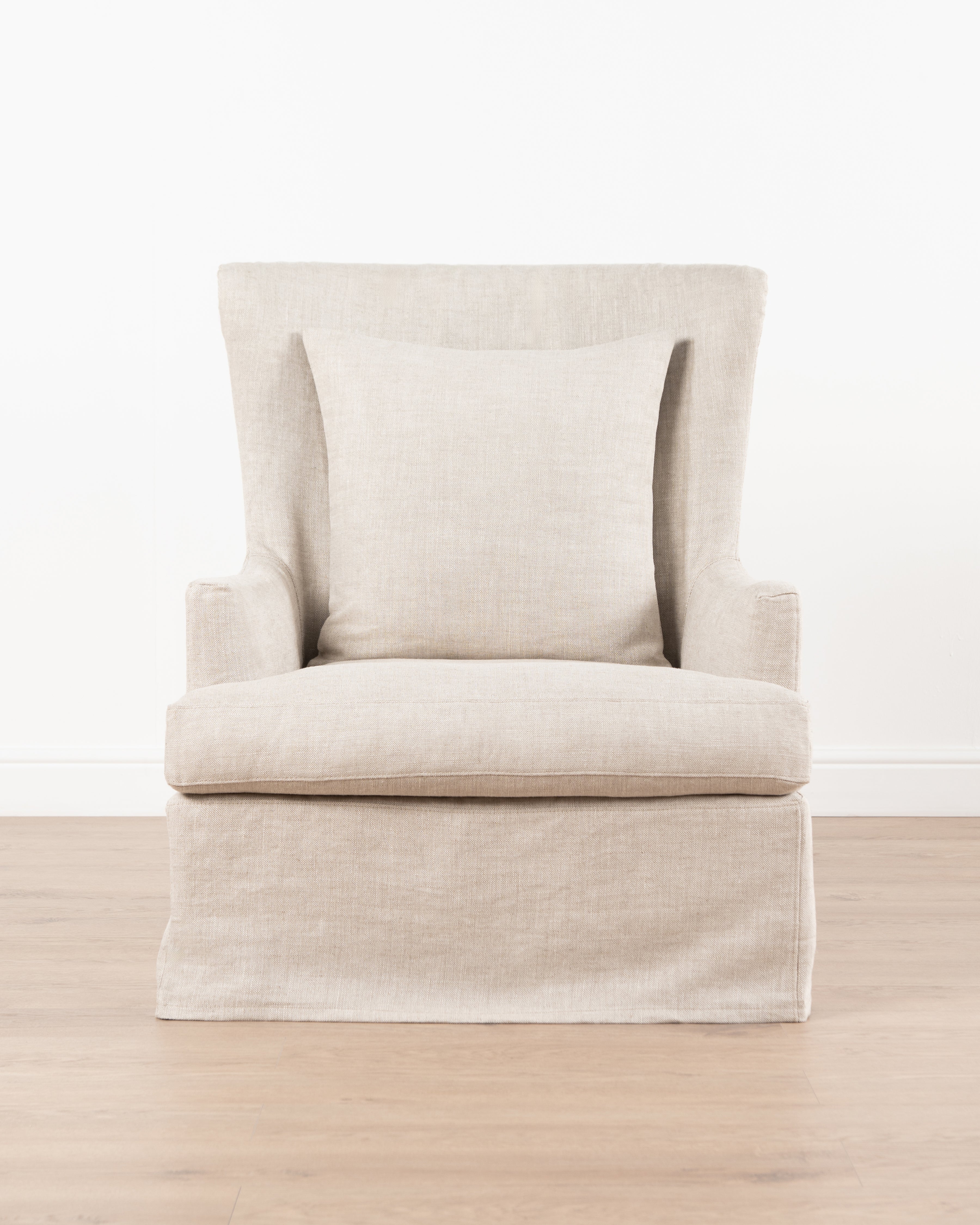 Georgia Slipcover Armchair | Linen
