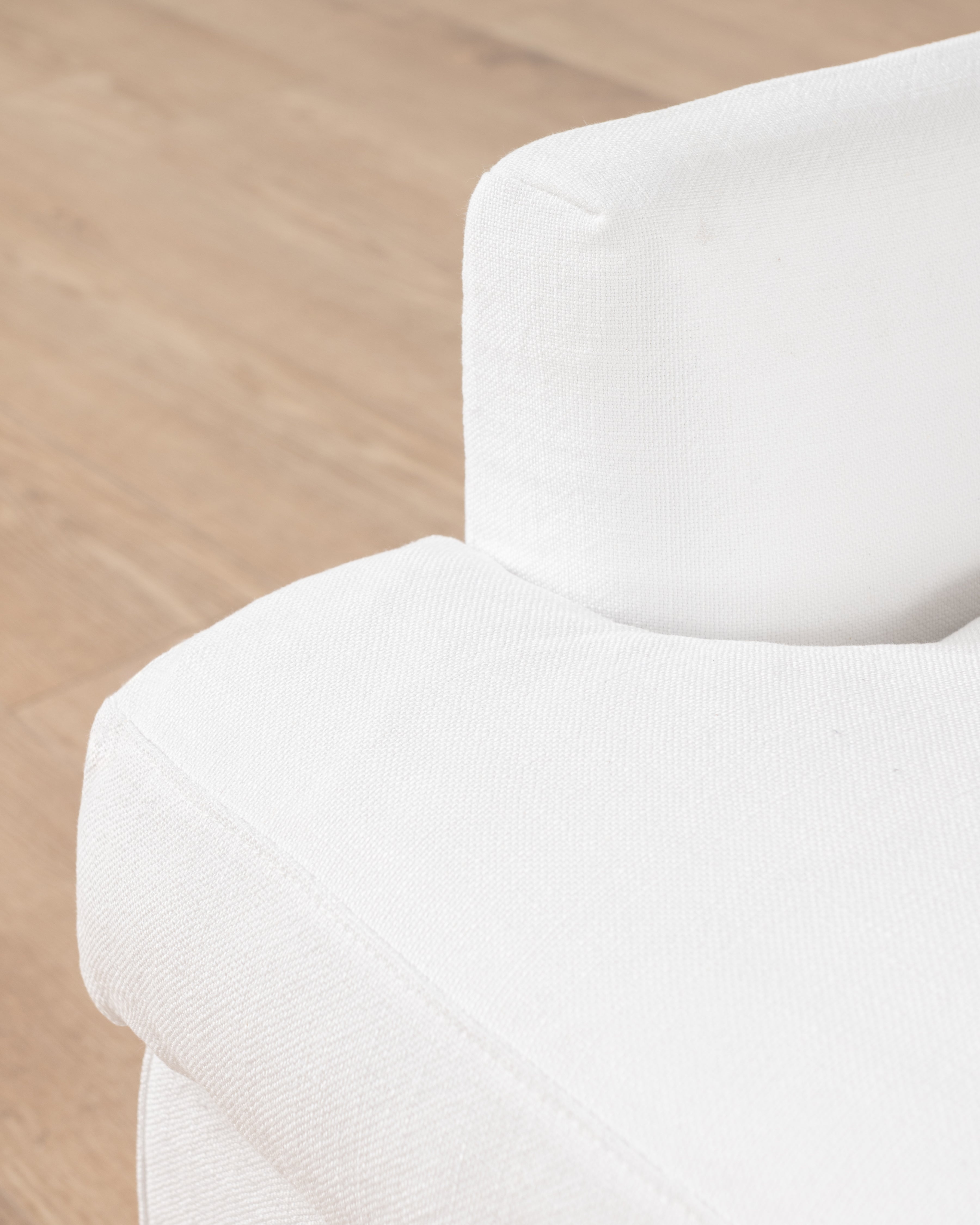 Georgia Slipcover Armchair | White