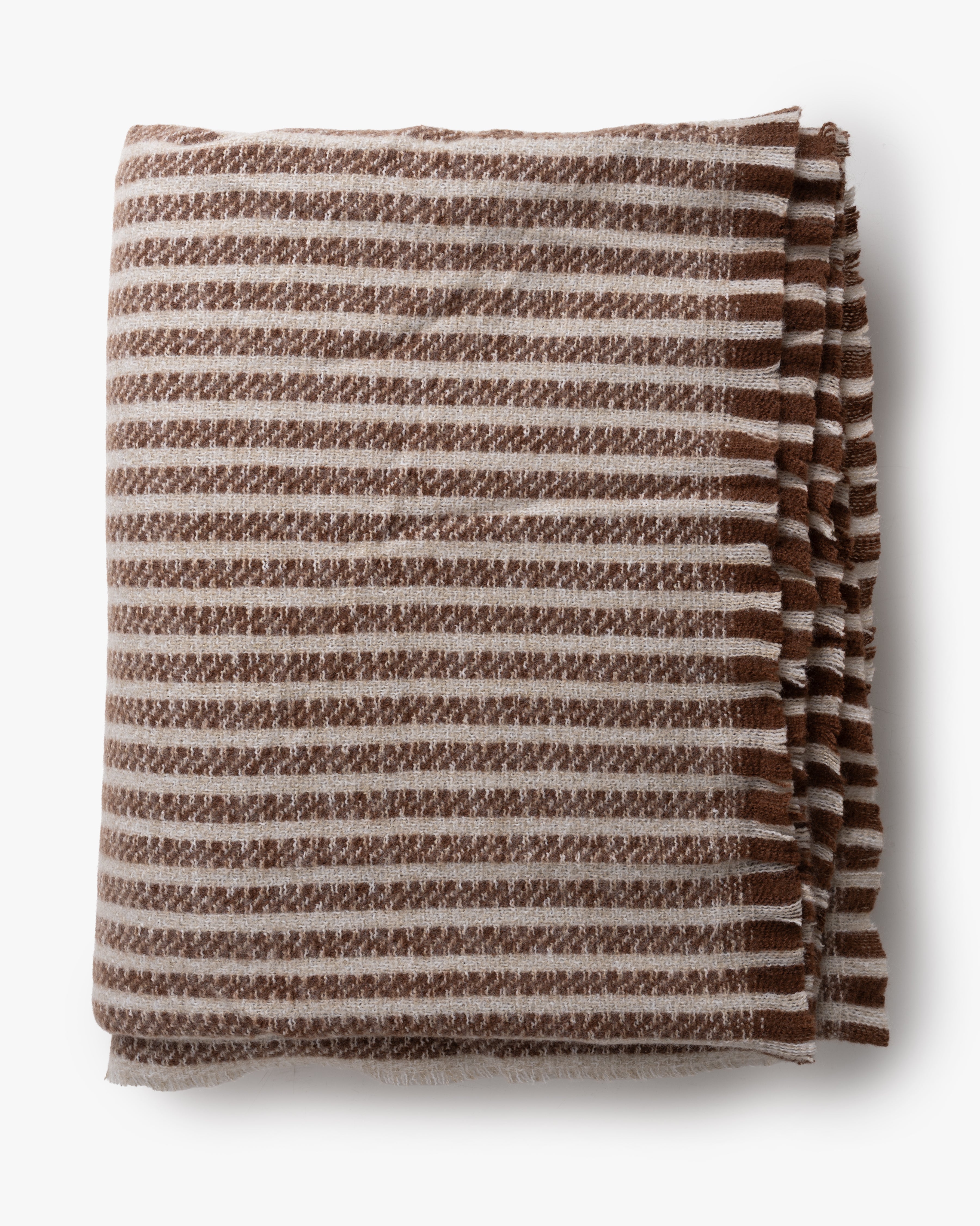 Celine Stripe Throw | Cognac
