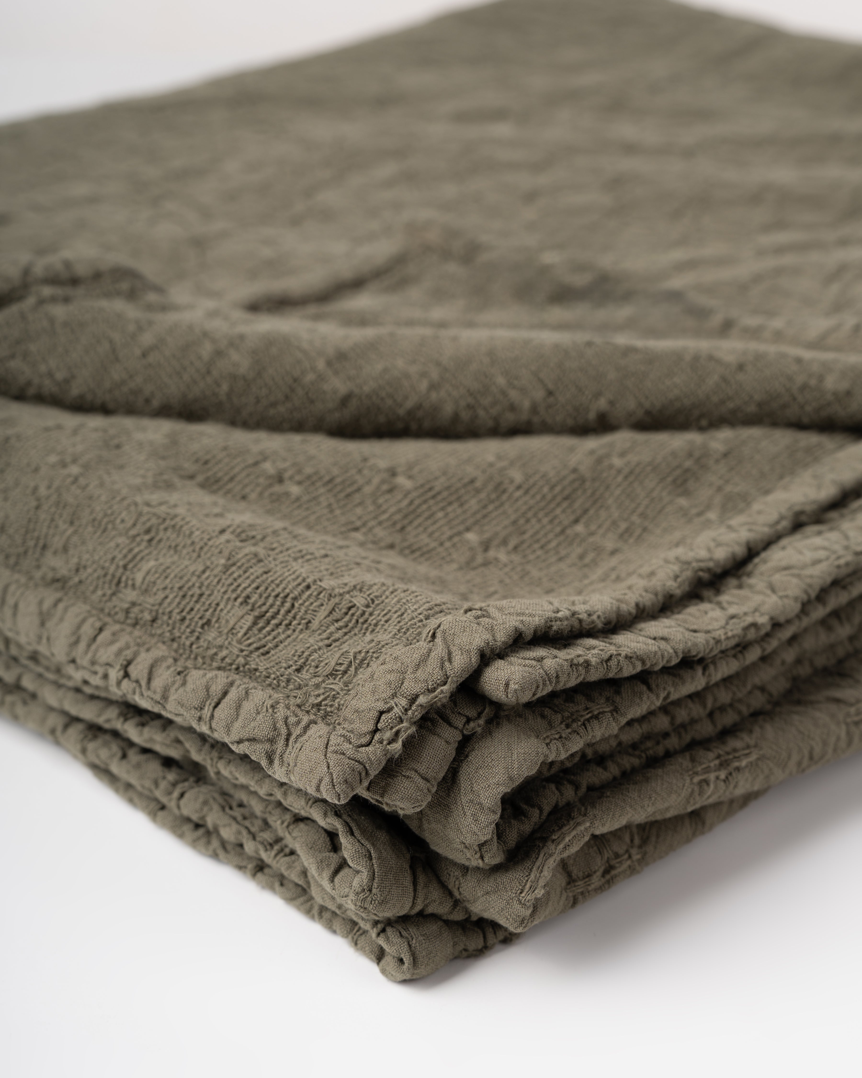 Sylvie Organic Throw | Bay Leaf
