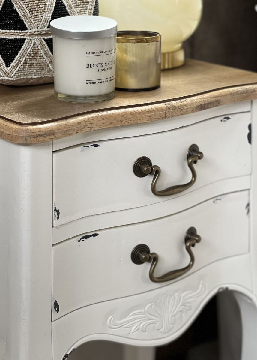 Marie Bedside Table | White