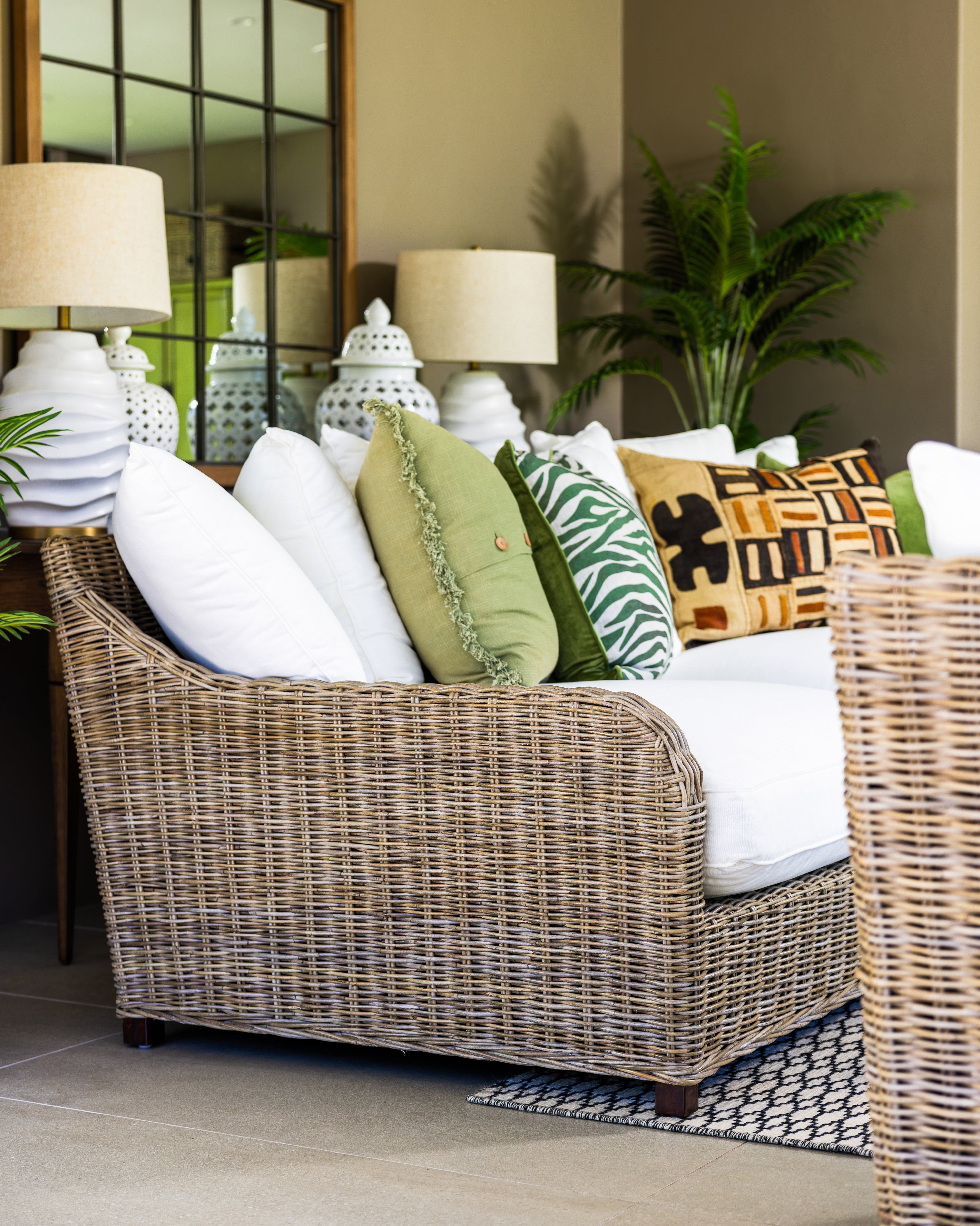 Cape Cane 3 seater Sofa