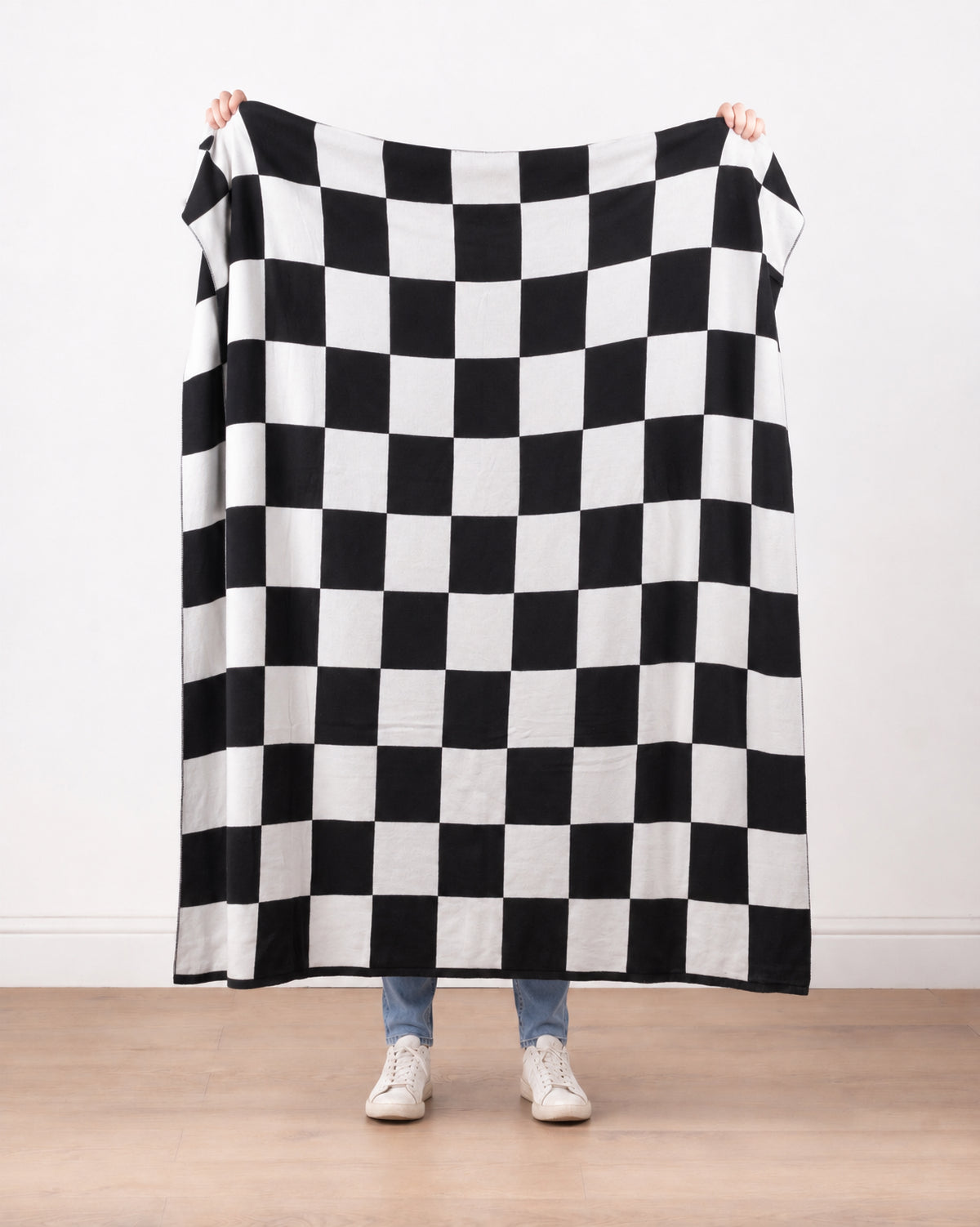 Checkerboard Cotton Throw