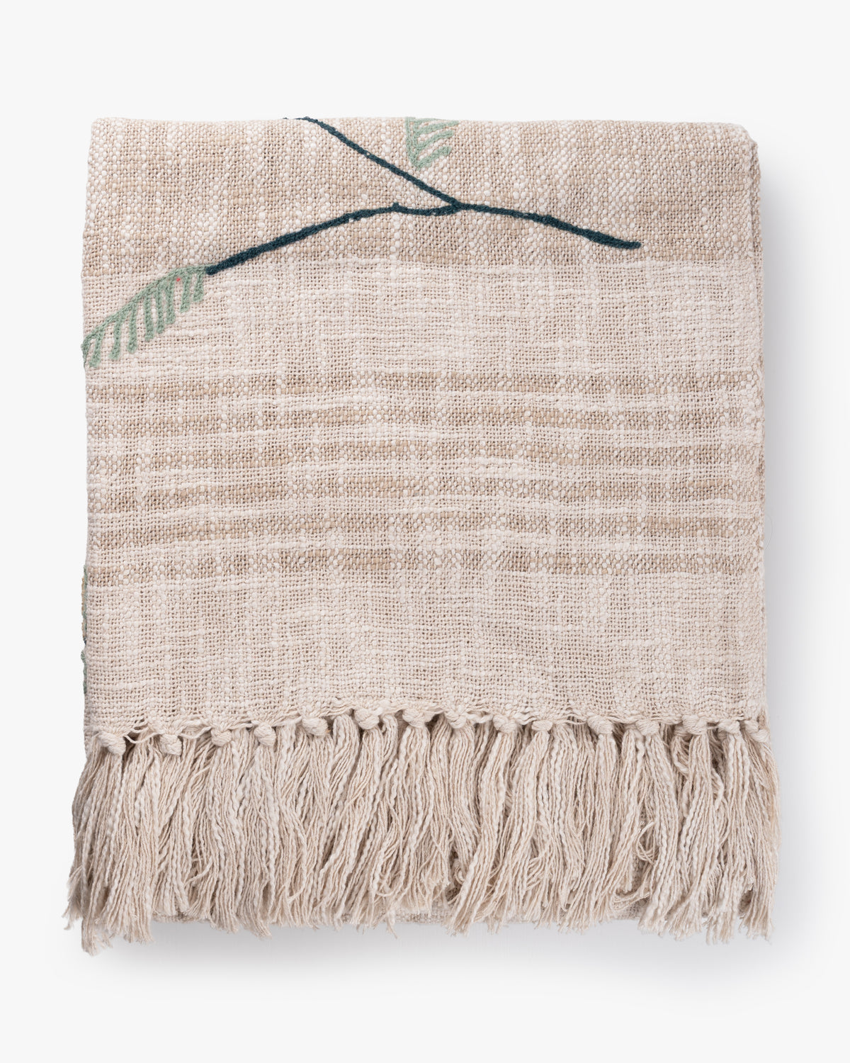 Gardenia Fringe Throw