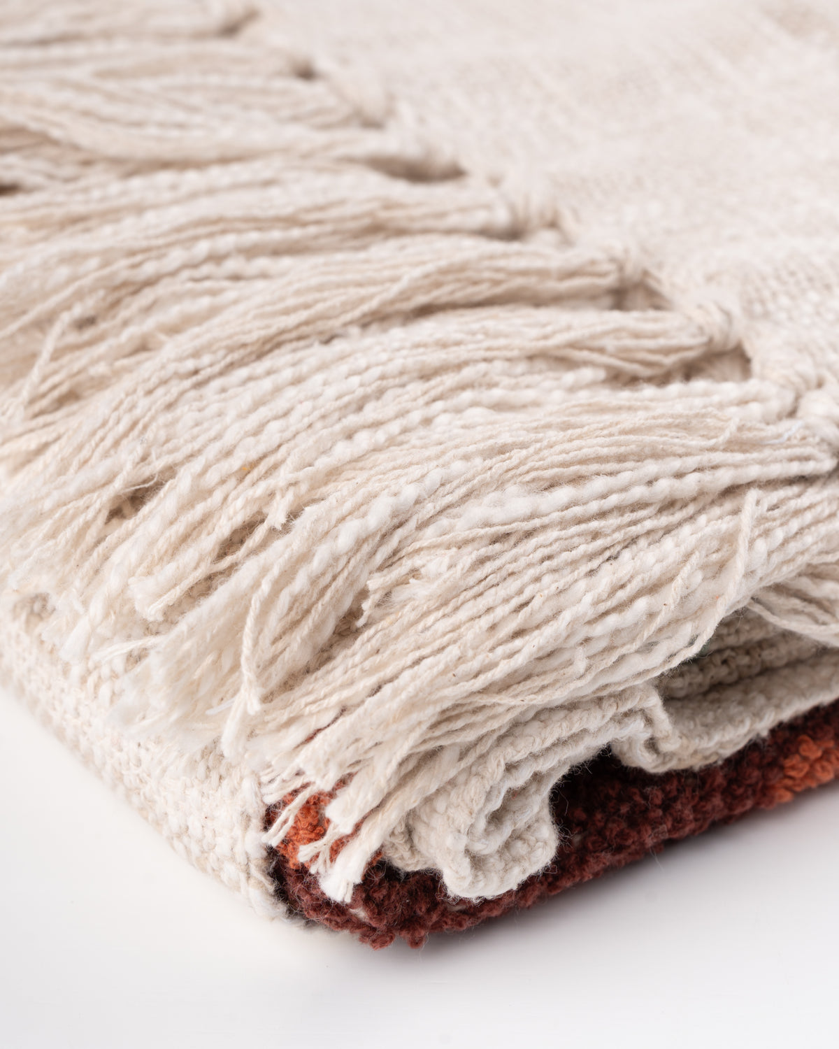 Gardenia Fringe Throw