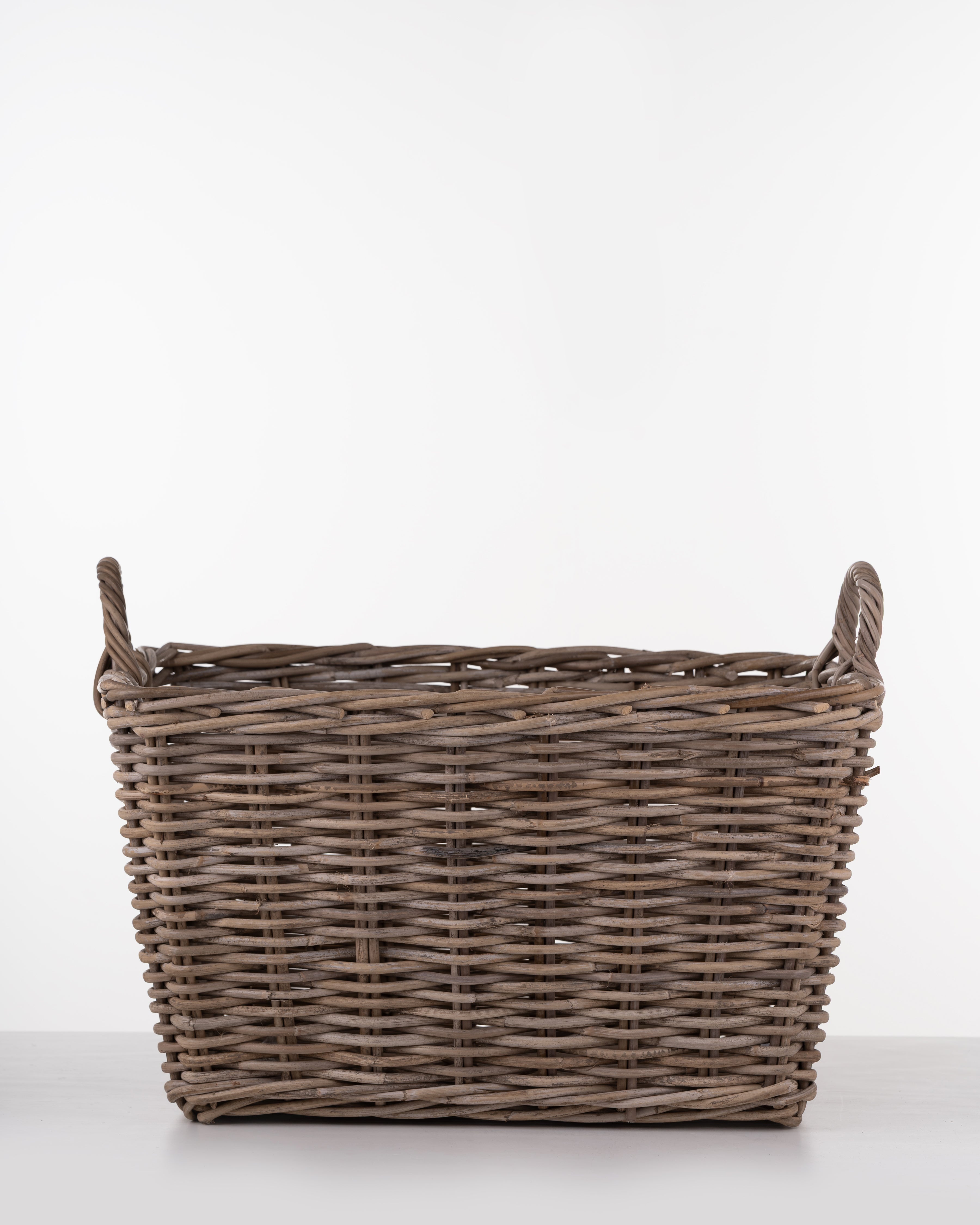 Fireside Rattan Basket