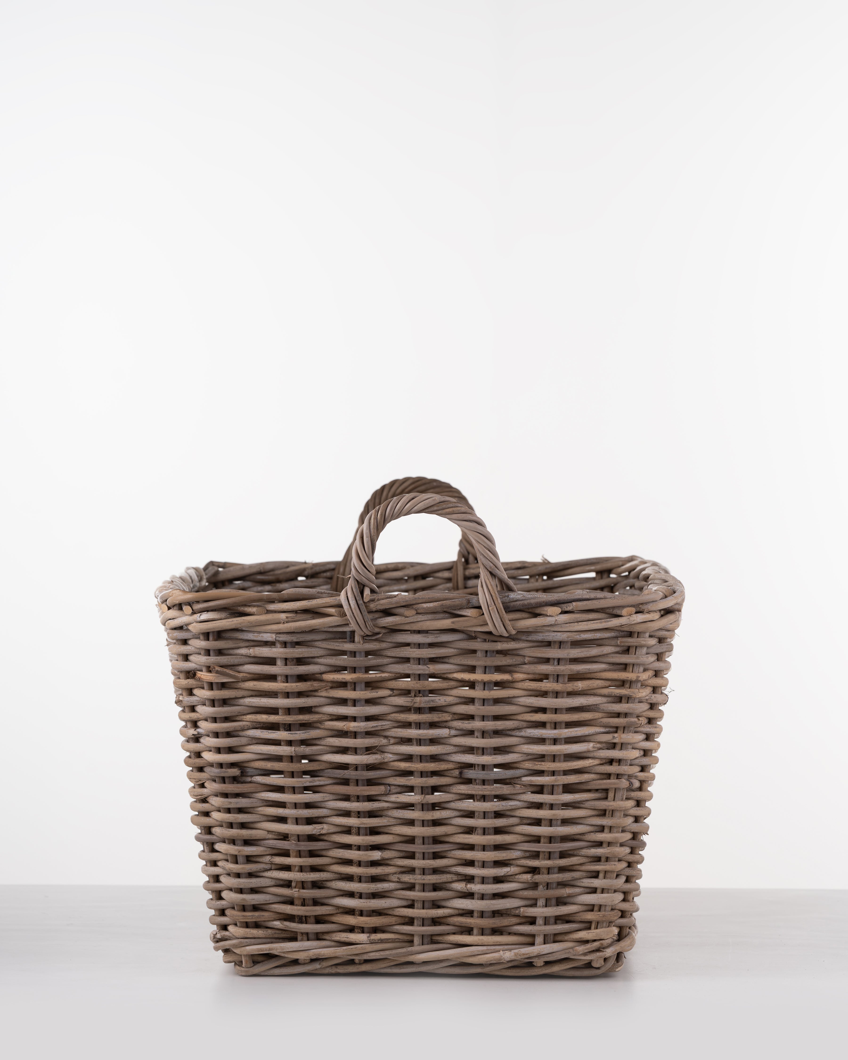 Fireside Rattan Basket