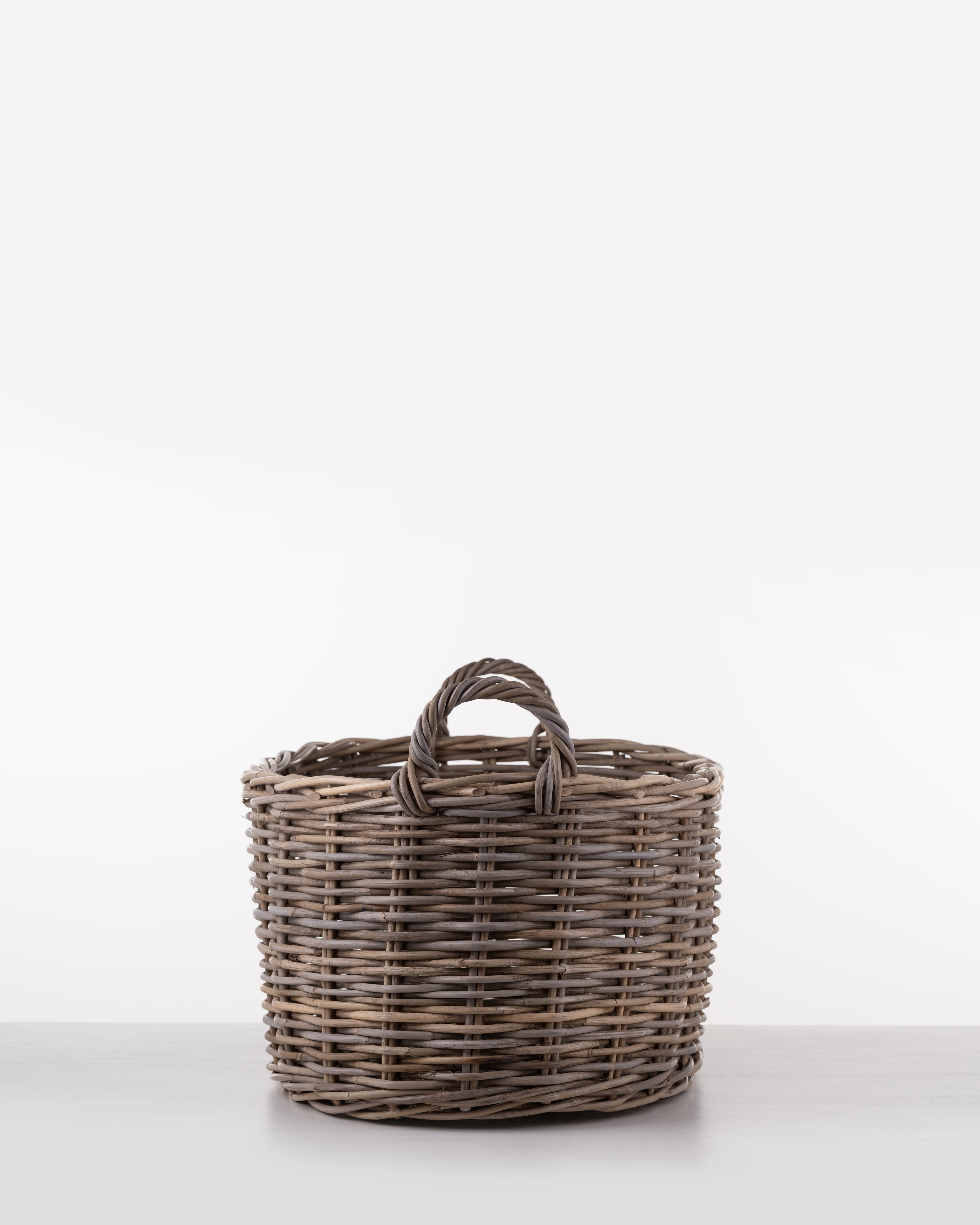 Woven Oval Rattan Basket
