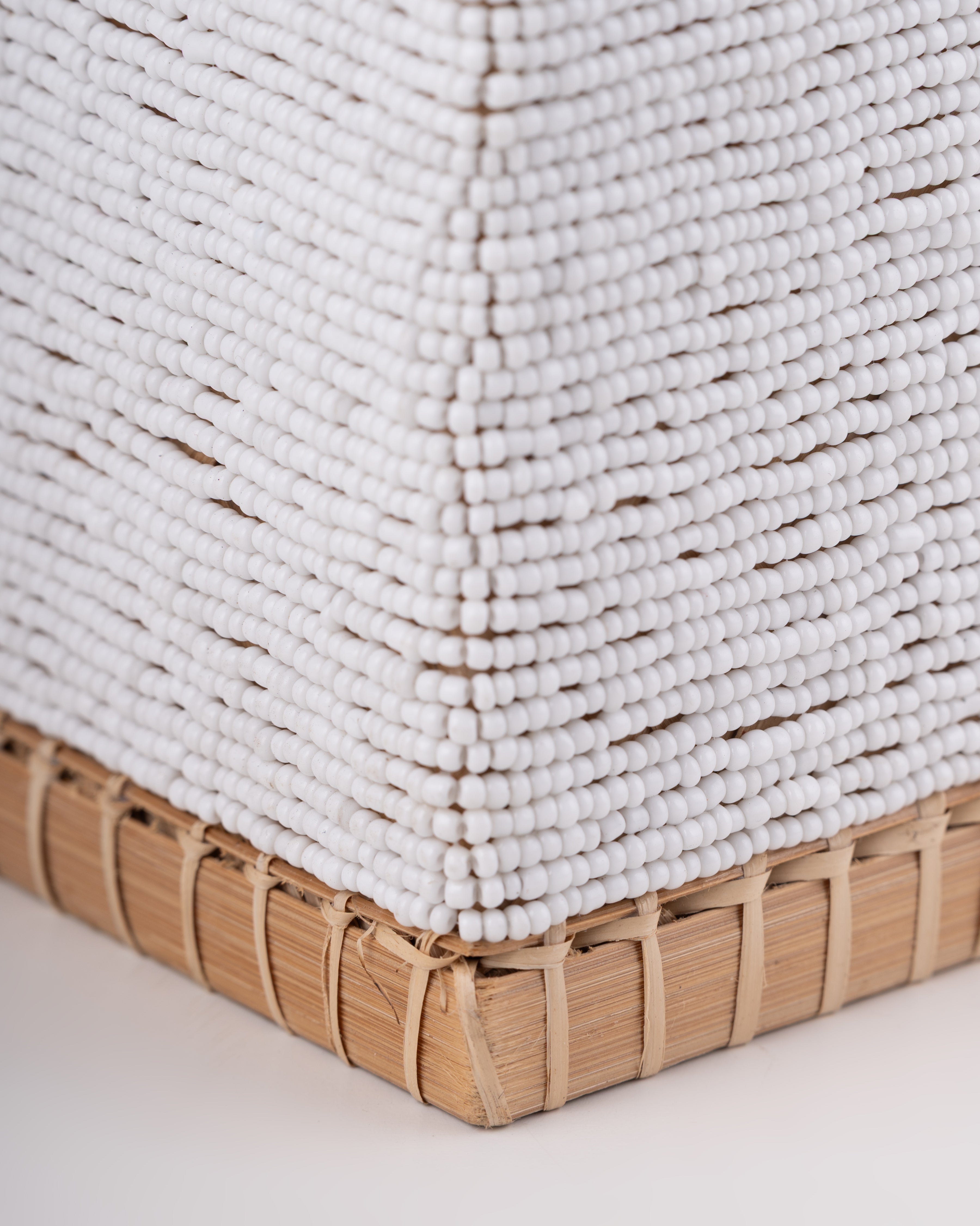 Handwoven Bead Tissue Box