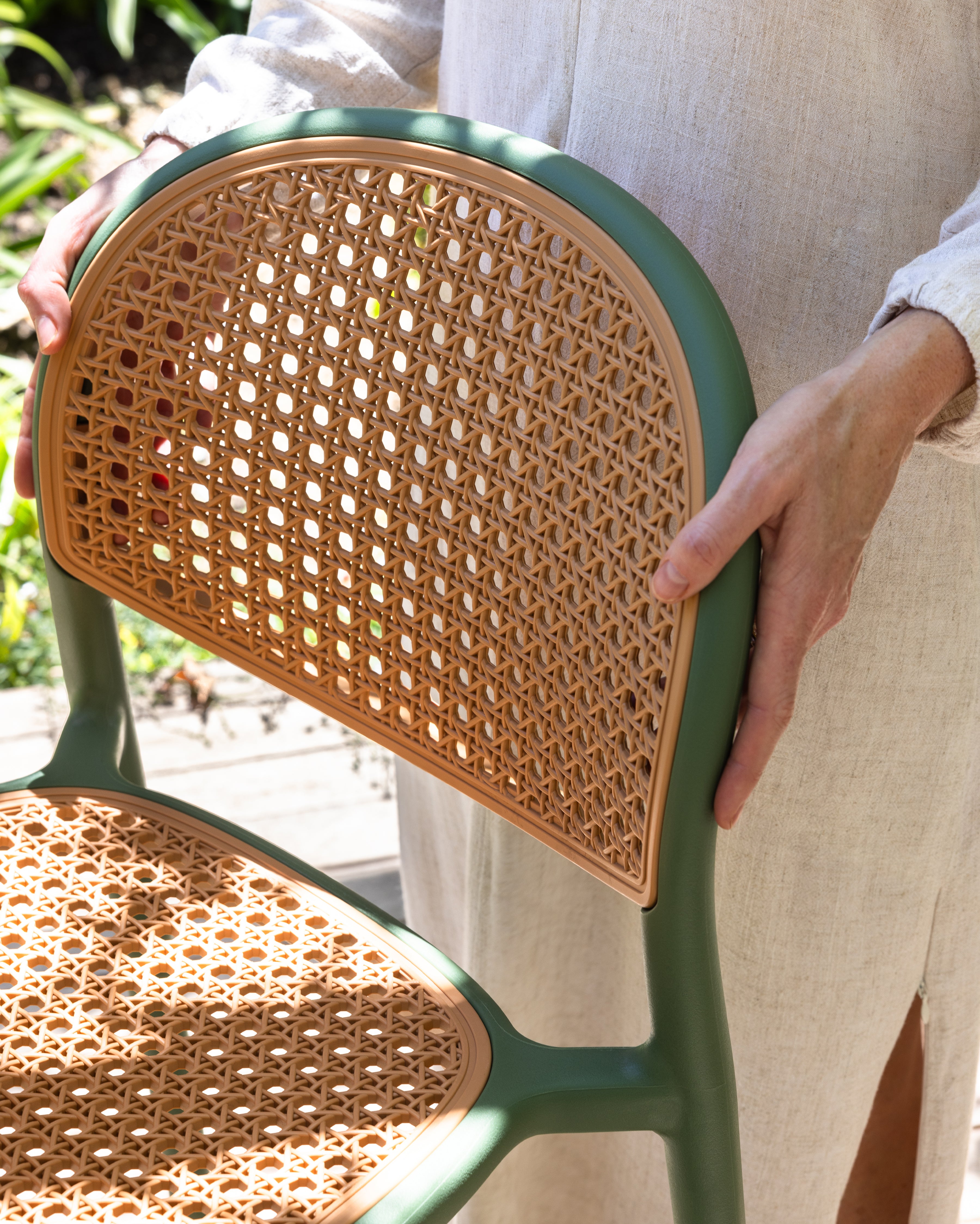 Al fresco Luca Bar Chair | Green