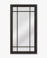 Louvre Pane Mirror | Black