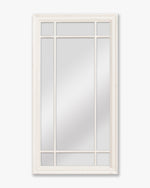 Louvre Pane Mirror | White