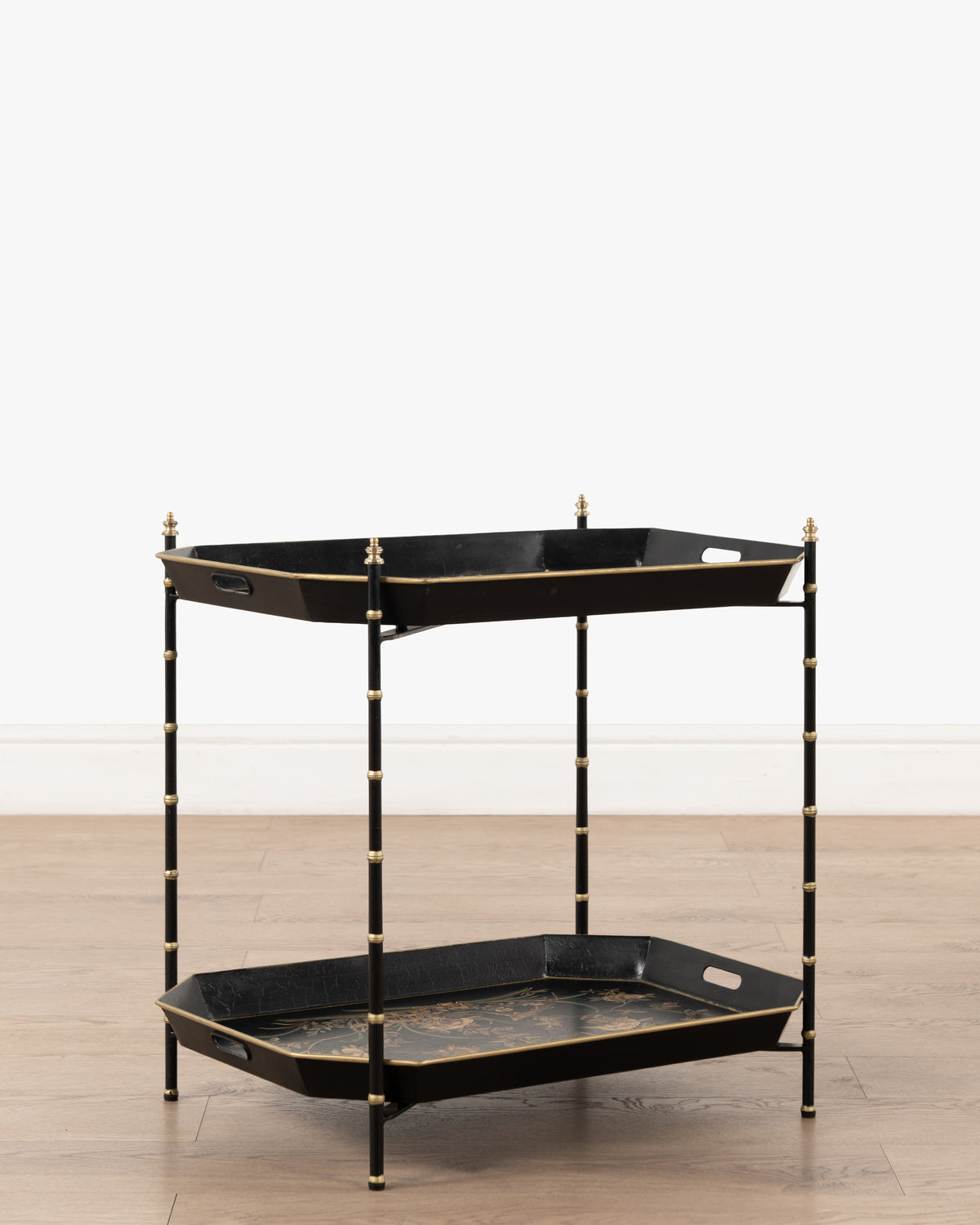 Jardin Noir 2 Tier Tray Table