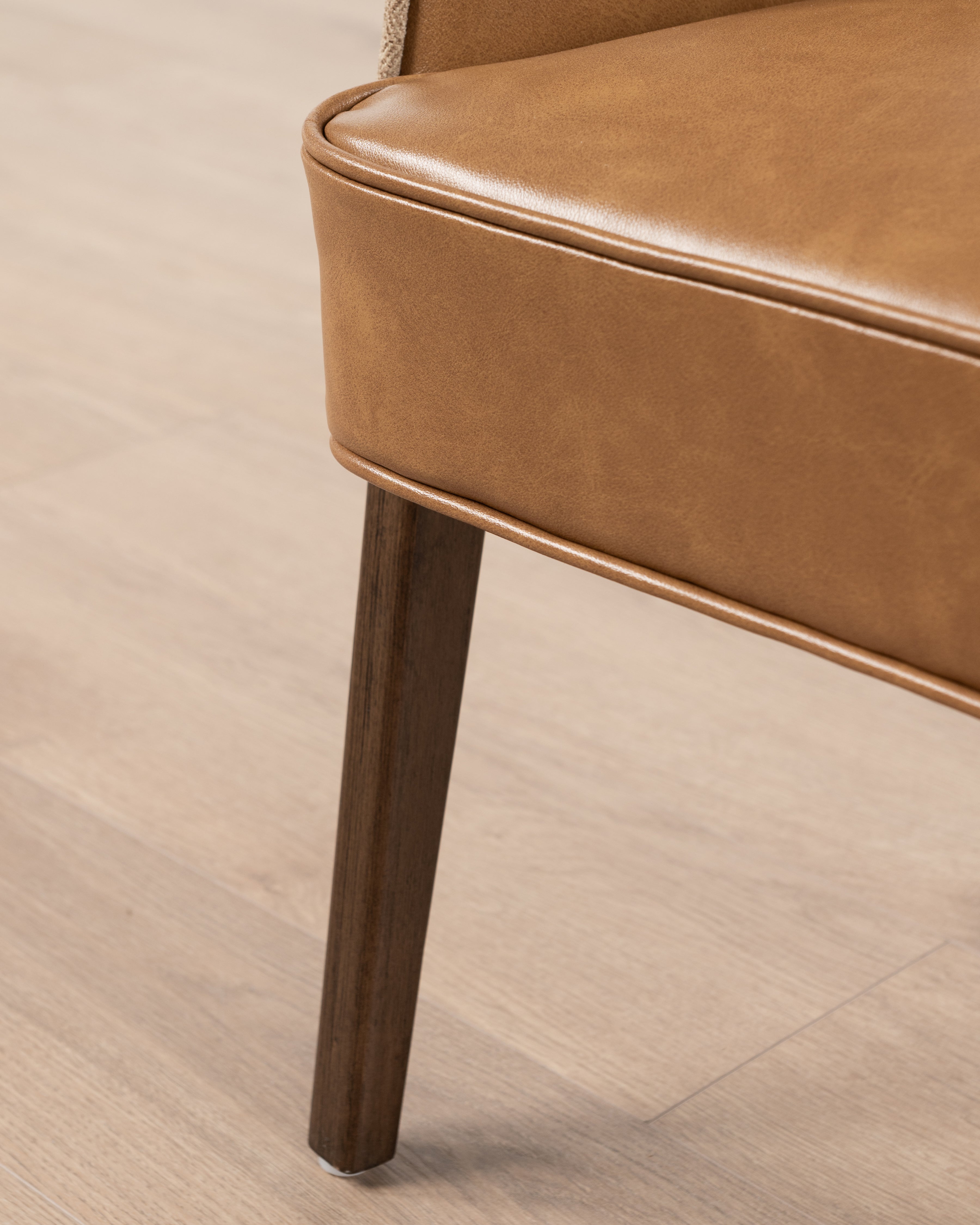 CHAIR TUB ZURI REGEN LEATH BRN