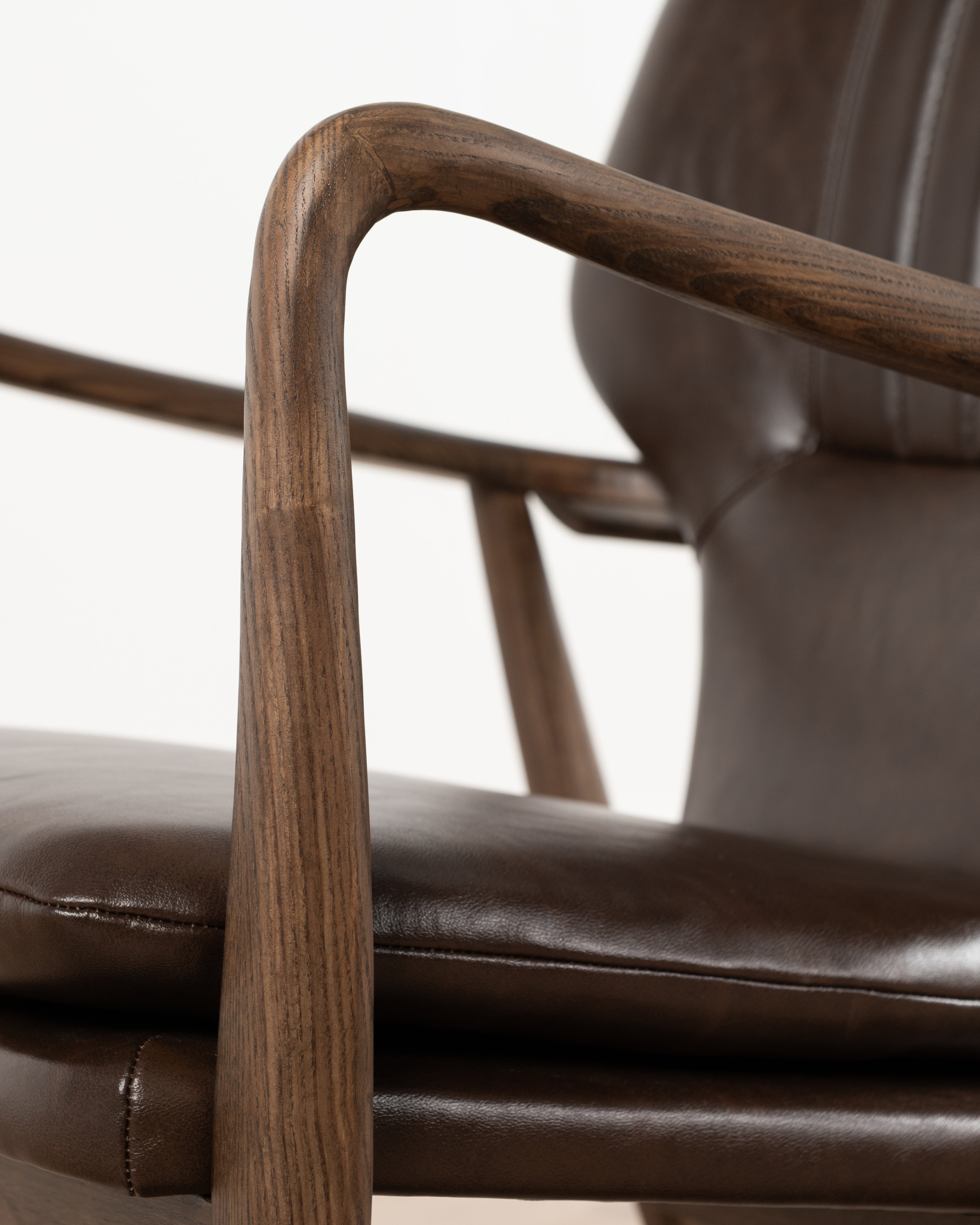 Regency Leather Accent Chair