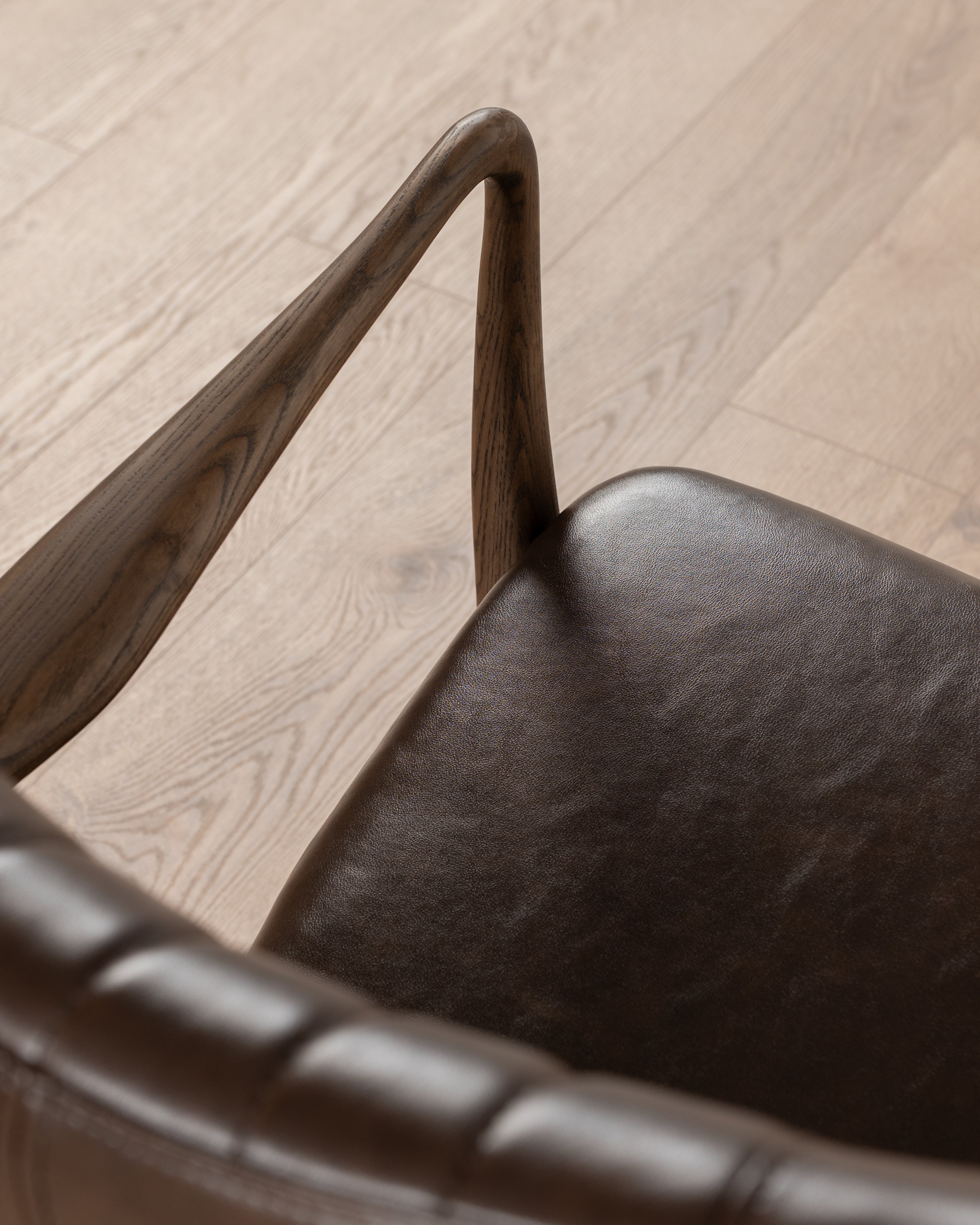 Regency Leather Accent Chair
