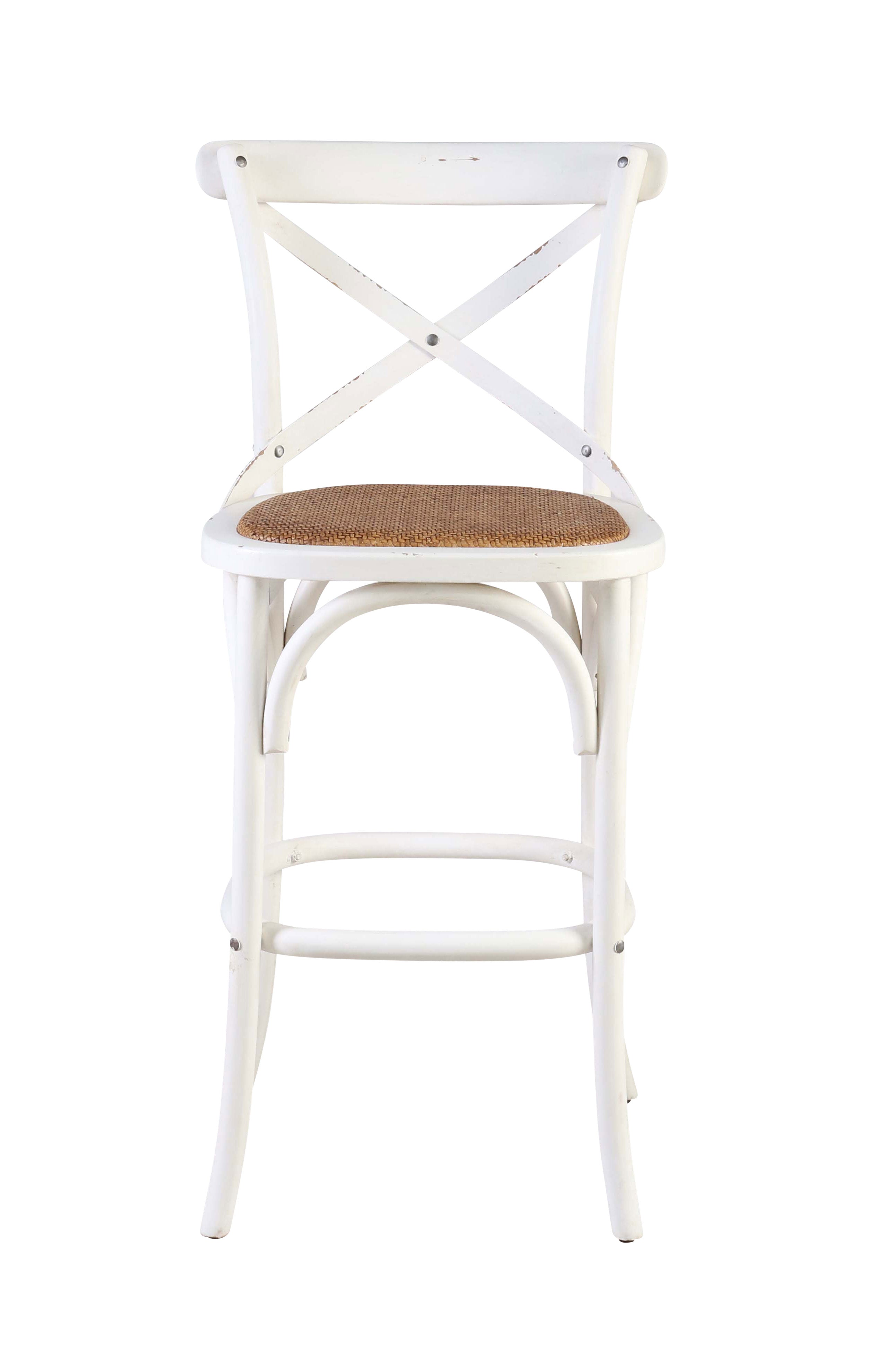 Jenny Crossback Counter Stool | White