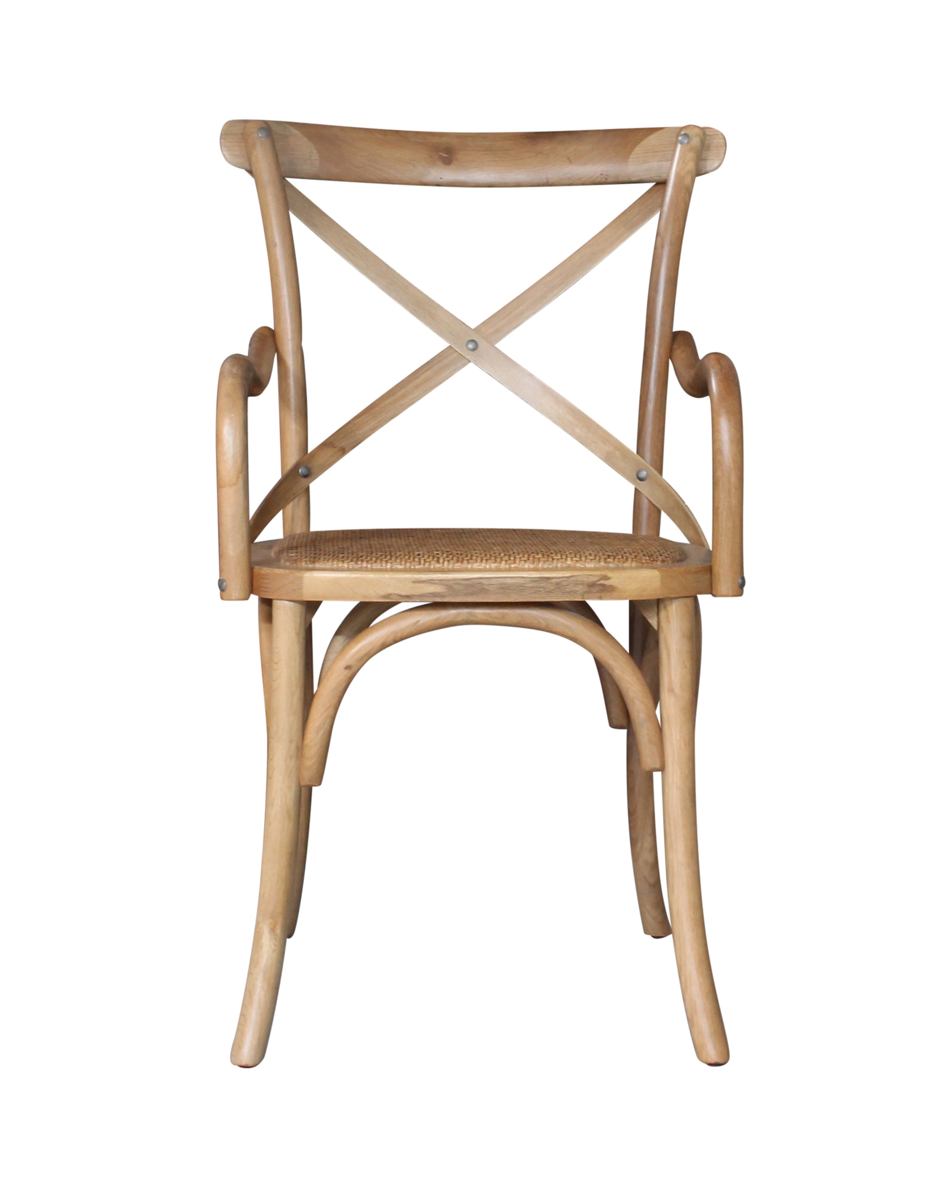Jenny Crossback Armchair | Antique oak
