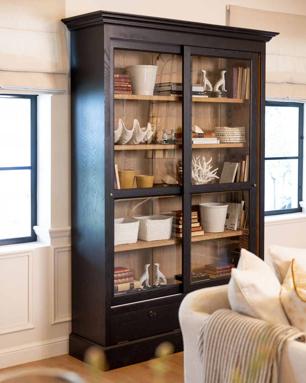 Hampshire Bookcase with Sliding Door