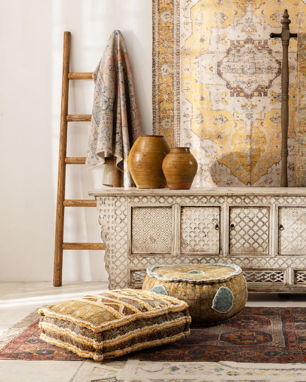Naksha Dari Pouffe