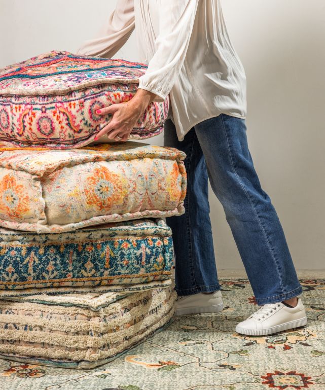 Naksha Tanish Pouffe