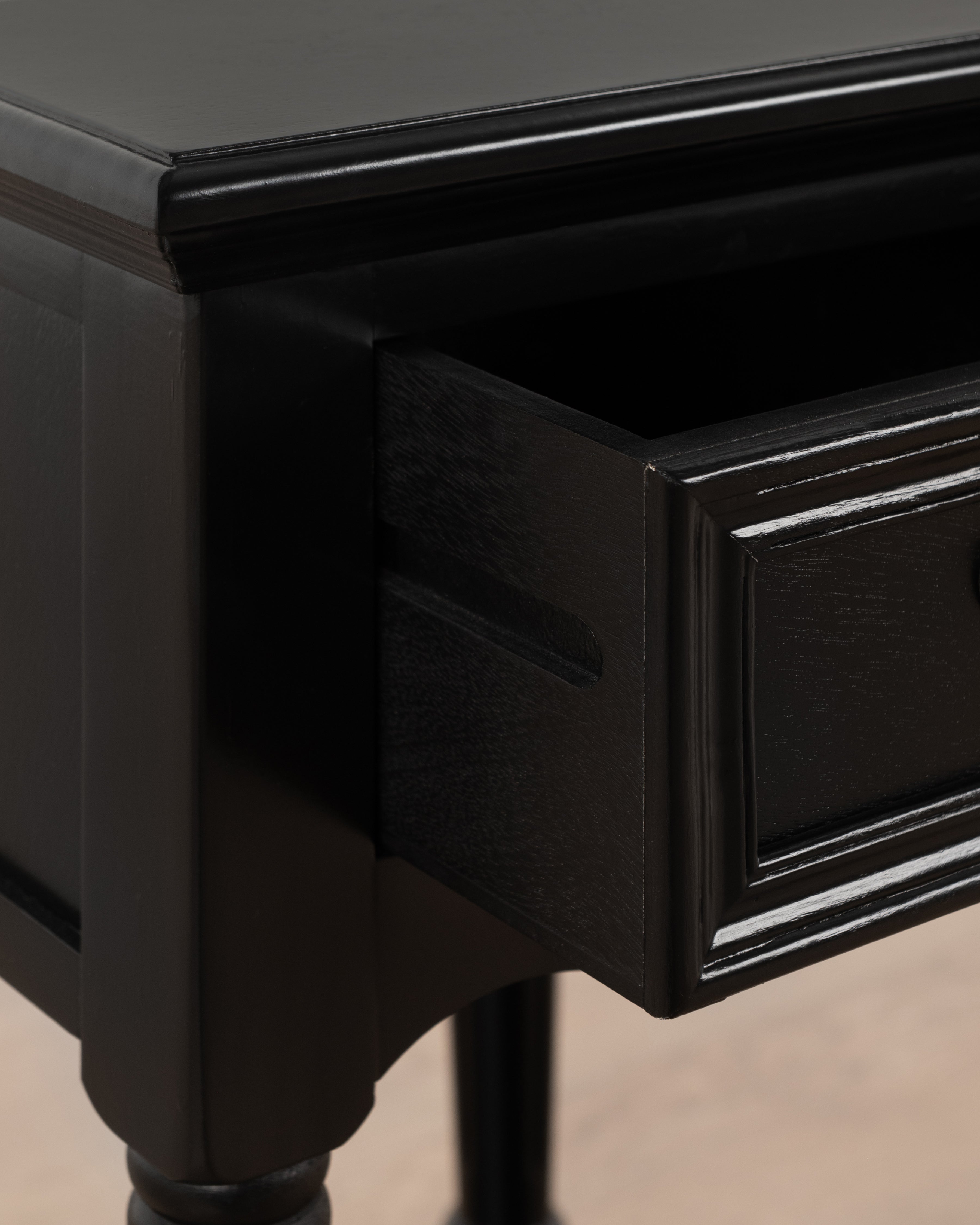 Maisonette Sabine Bedside Table | Black