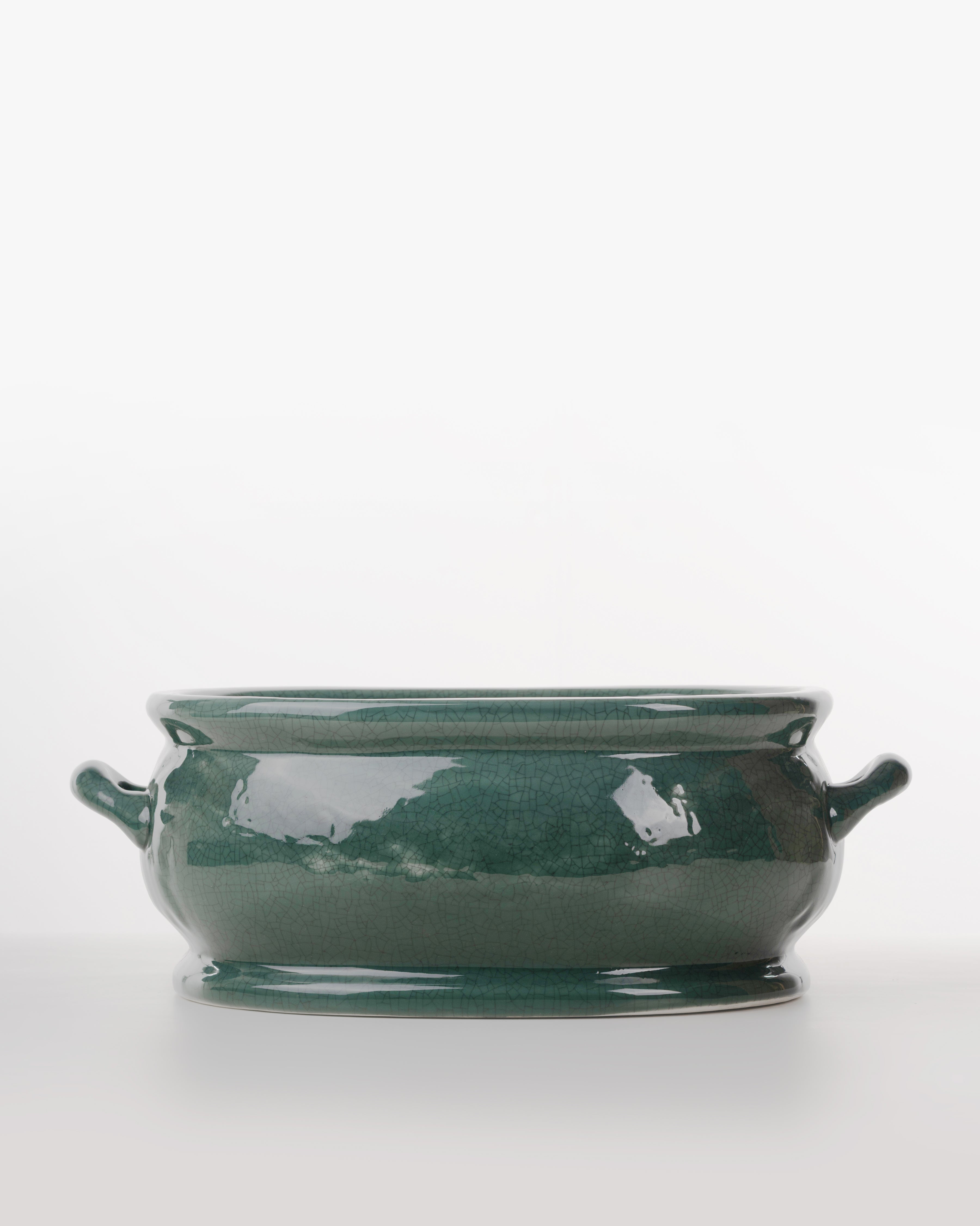 Sandridge Ceramic Planter | Large | Green