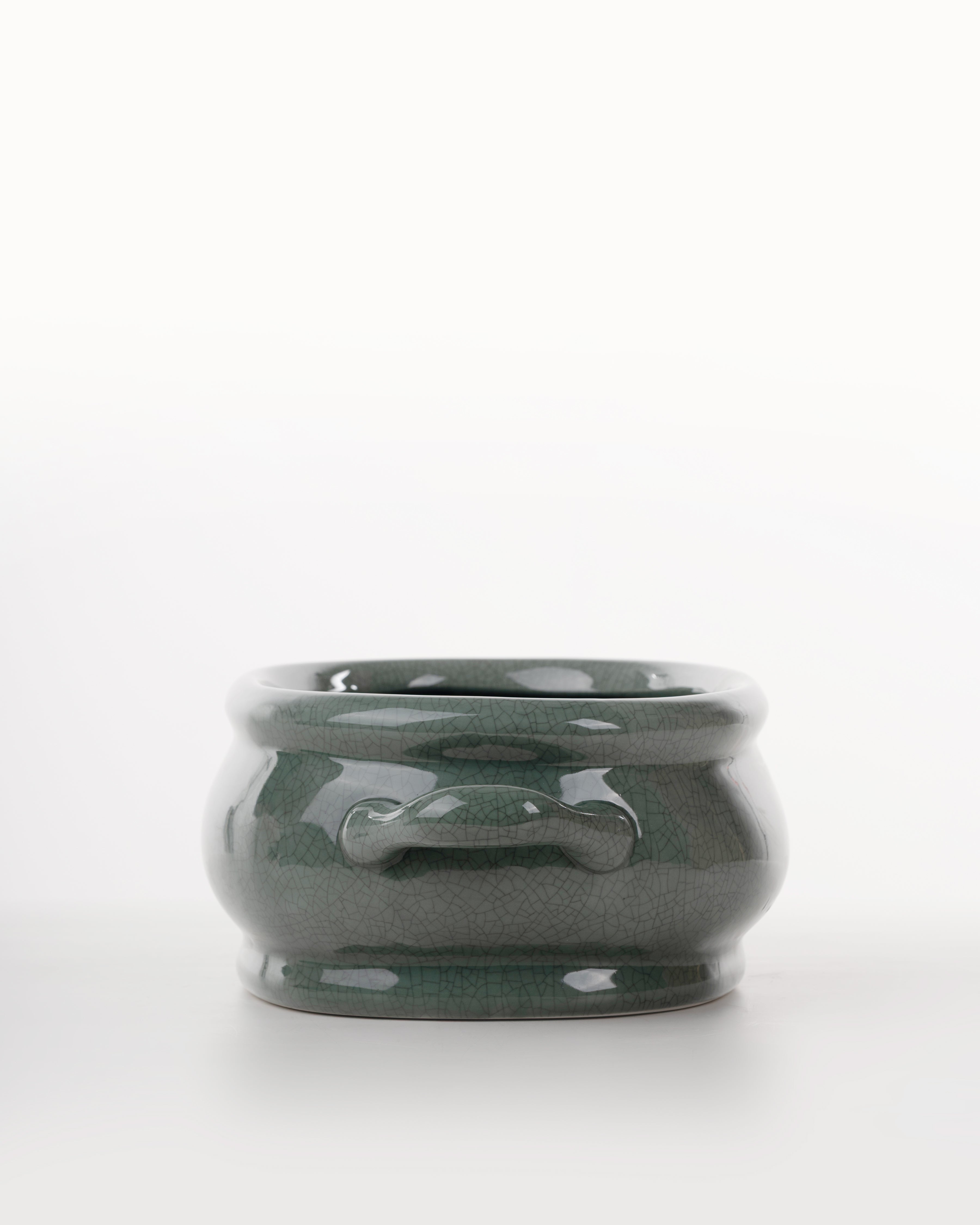 Sandridge Ceramic Planter | Medium | Green