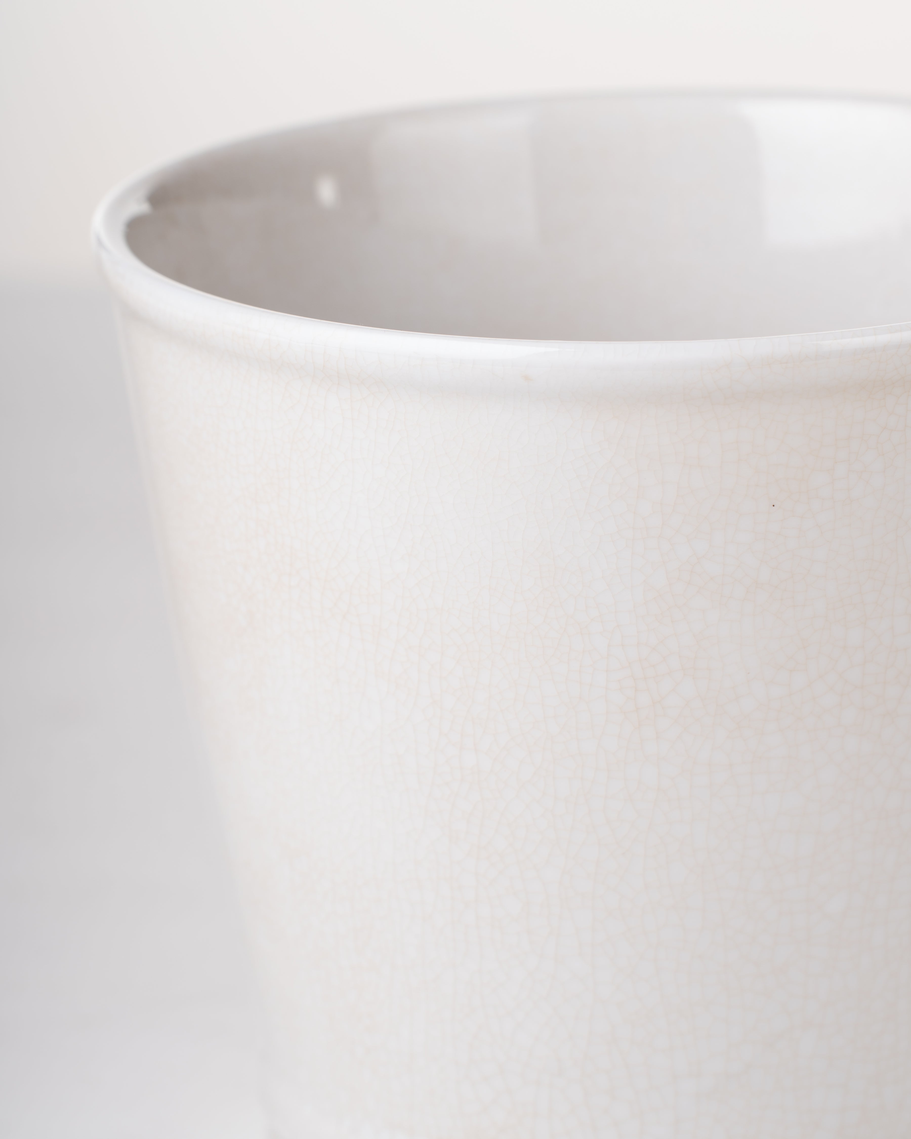 Riverstone Ceramic Planter | Medium | White