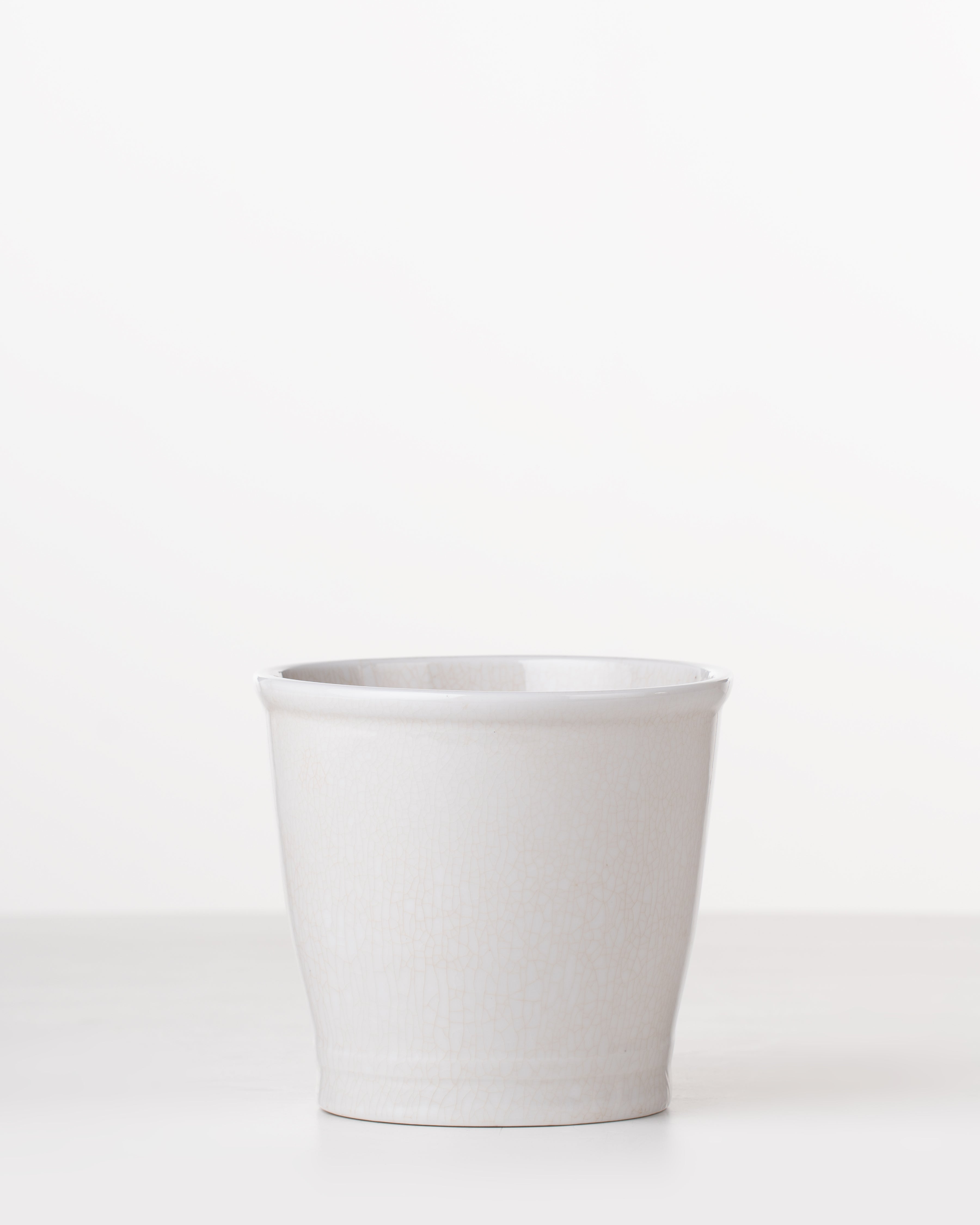 Riverstone Ceramic Planter | Small | White