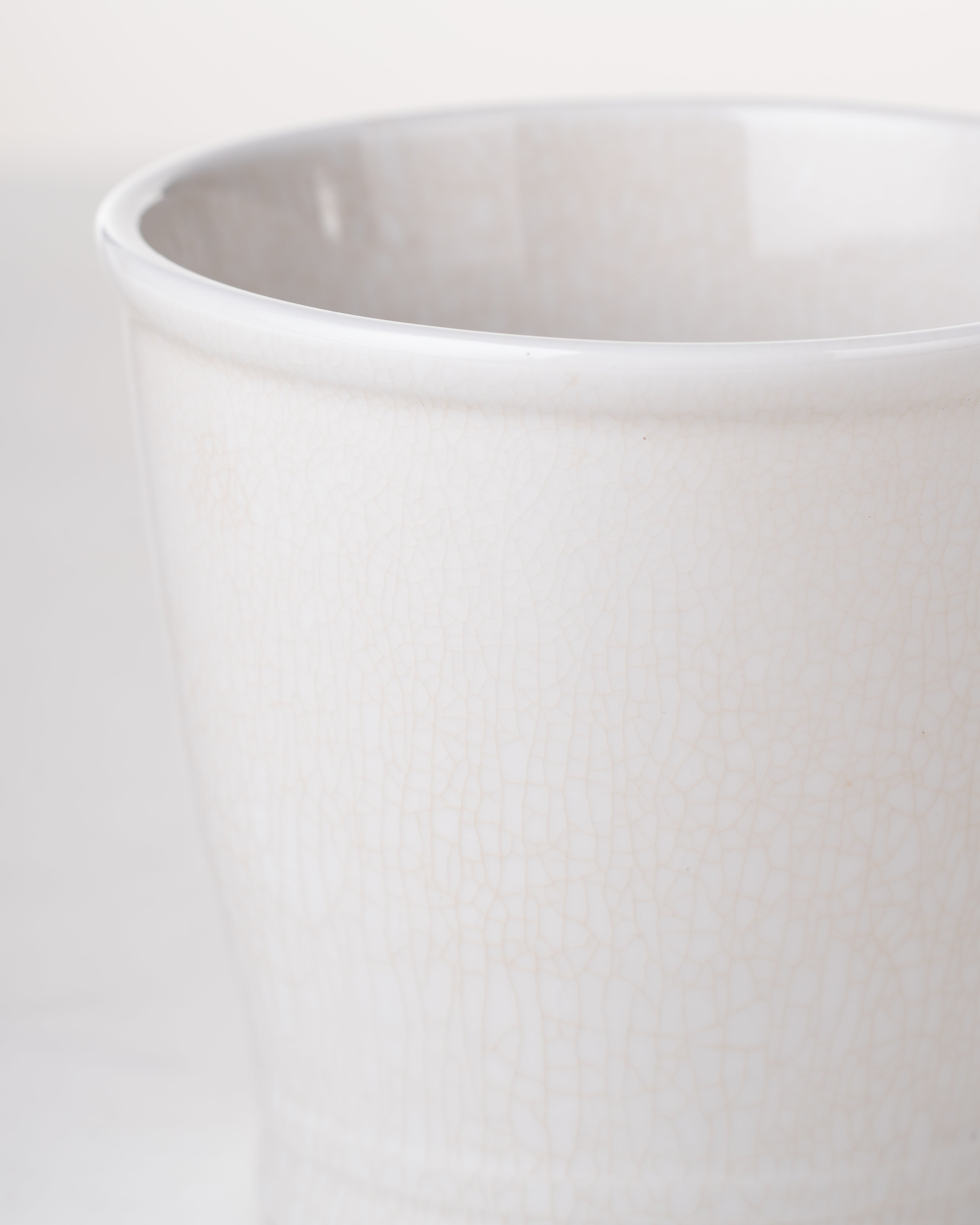 Riverstone Ceramic Planter | Small | White