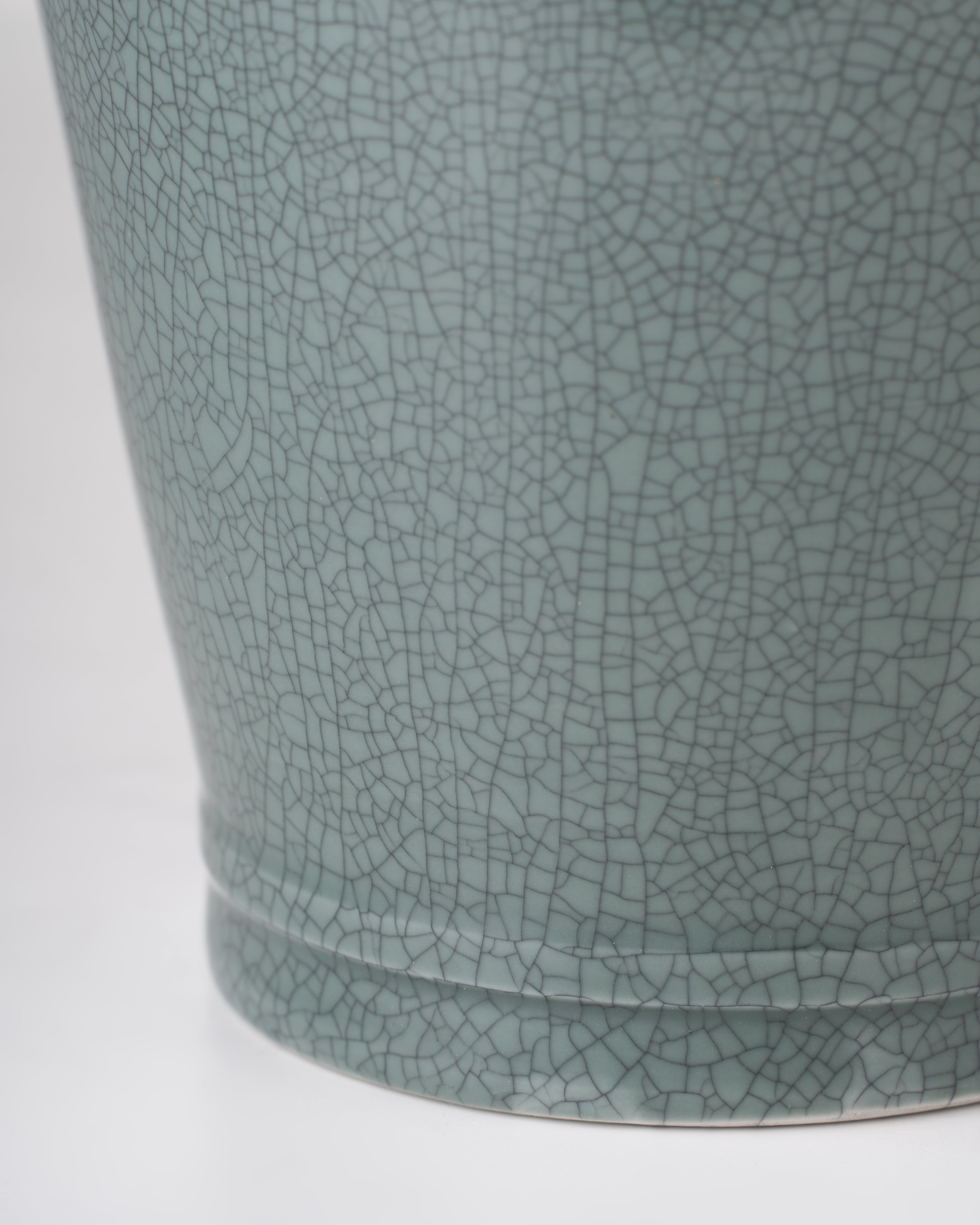 Riverstone Ceramic Planter | Medium | Green