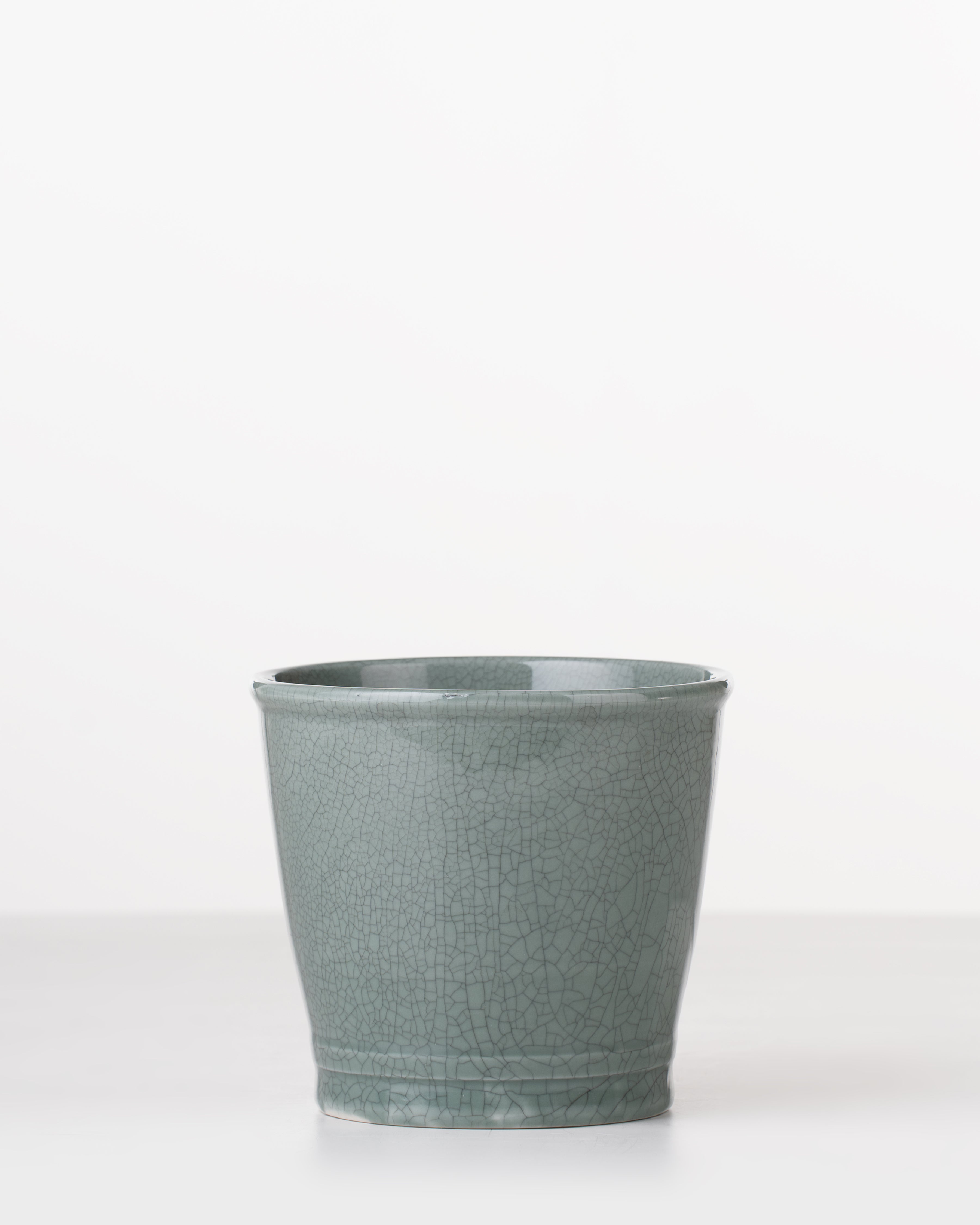 Riverstone Ceramic Planter | Small | Green