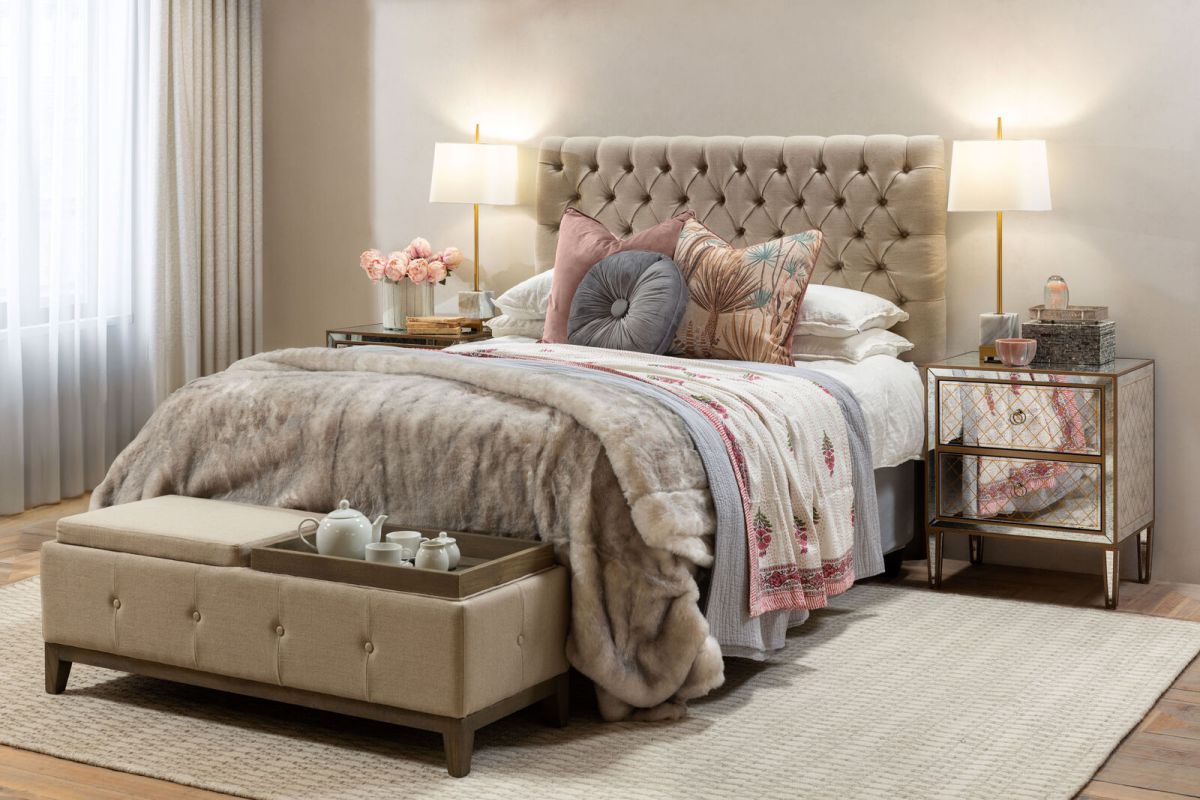 Francis Headboard | King | Linen