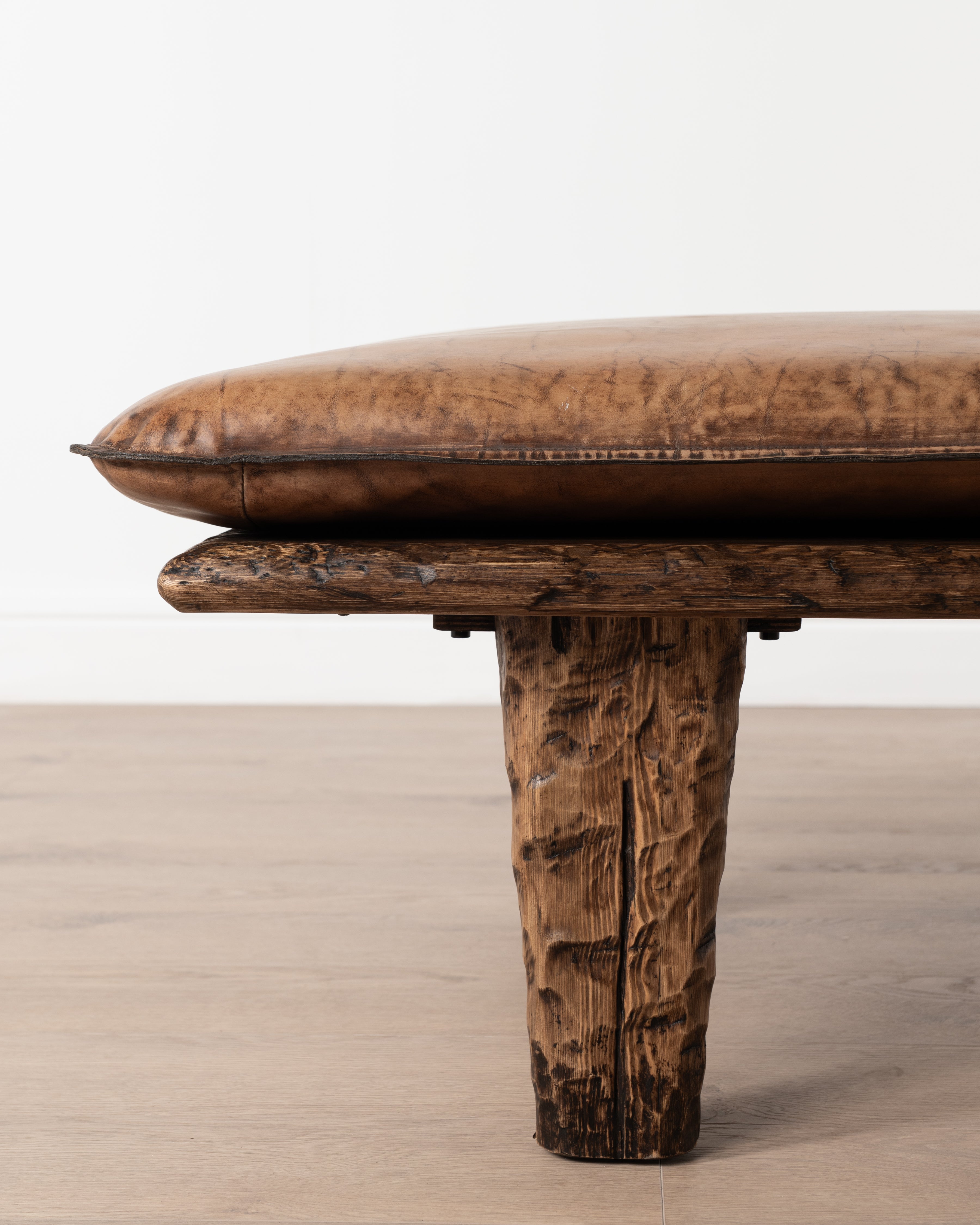 Limited Edition Rhodes Leather Ottoman