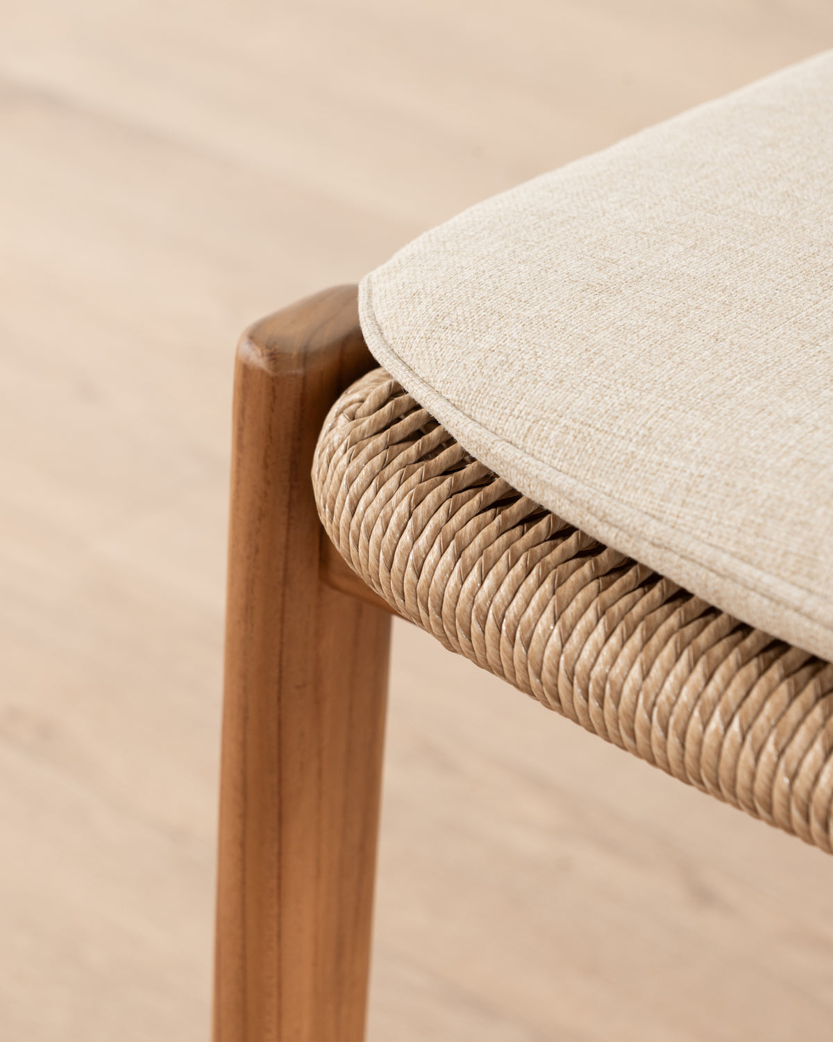 Pemba Woven Counter Stool with cushion