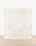 Hampshire 4 Door Wardrobe | 4 Drawers - White