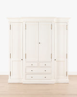 Hampshire 4 Door Wardrobe | 4 Drawers - White