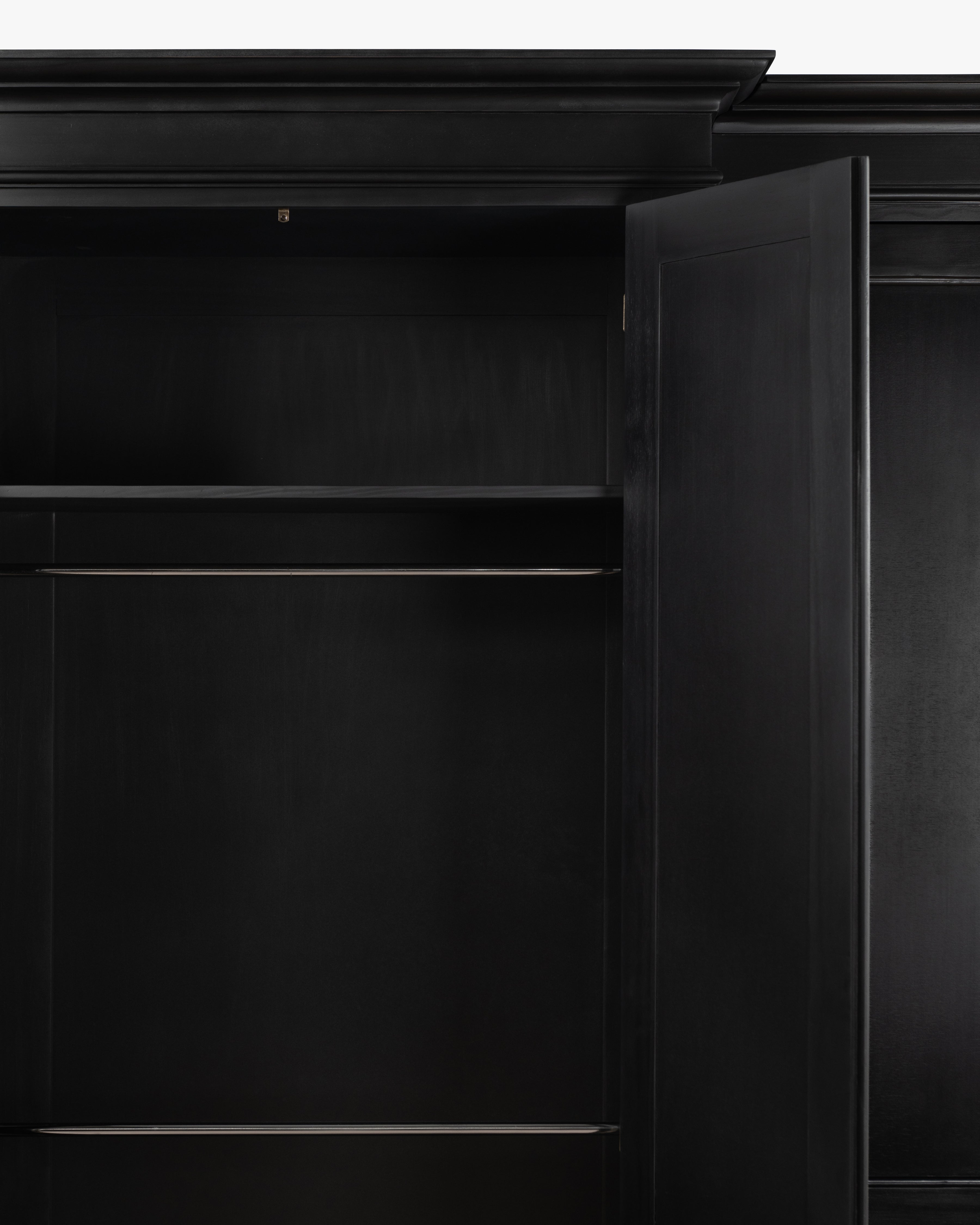 Hampshire Wardrobe | 4 Door - Black