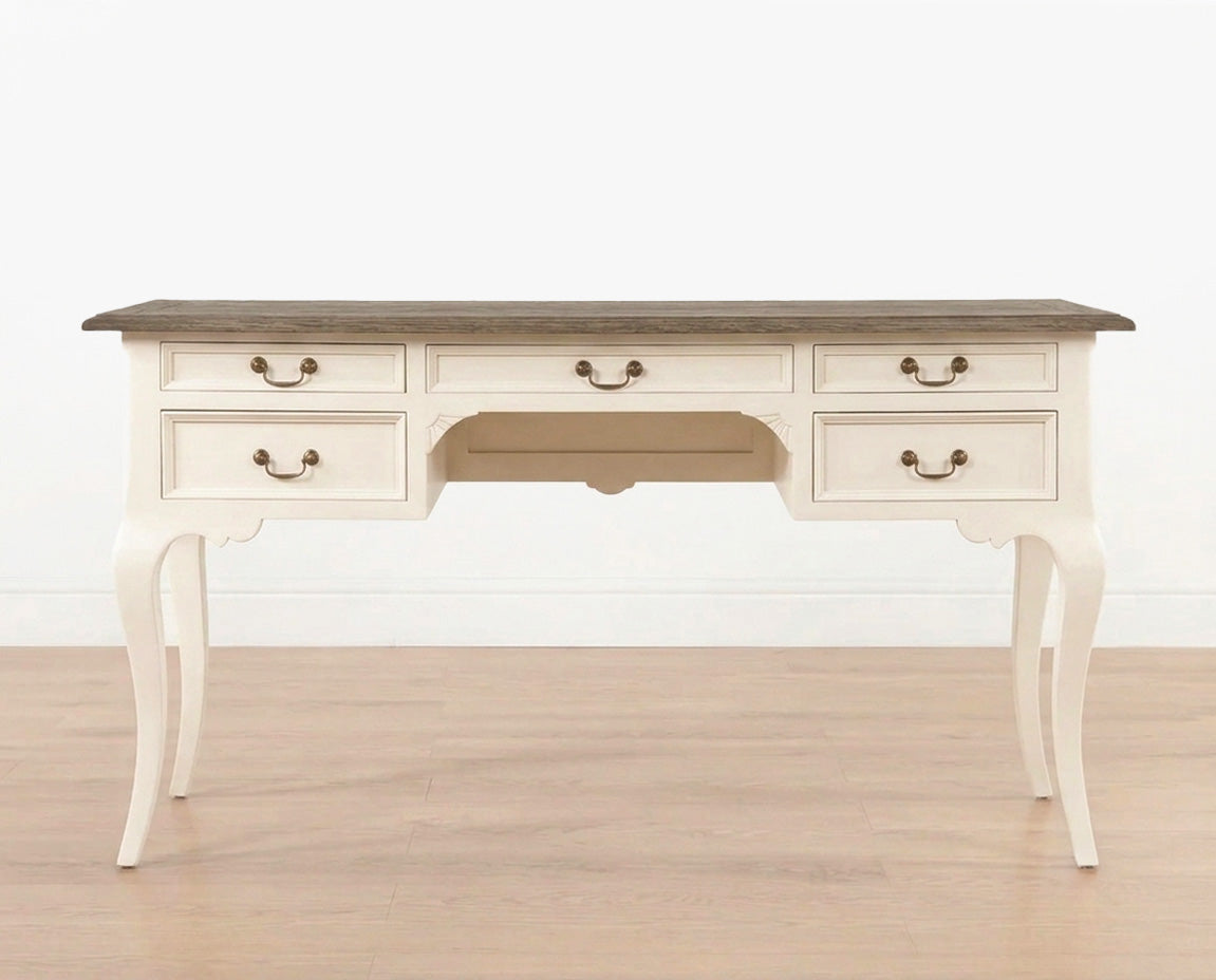 Normandy writing table - 5 drawer