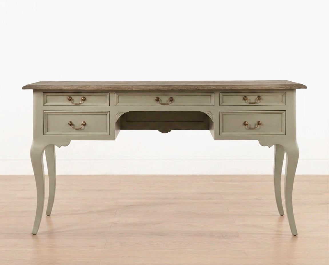 Normandy writing table - 5 drawer