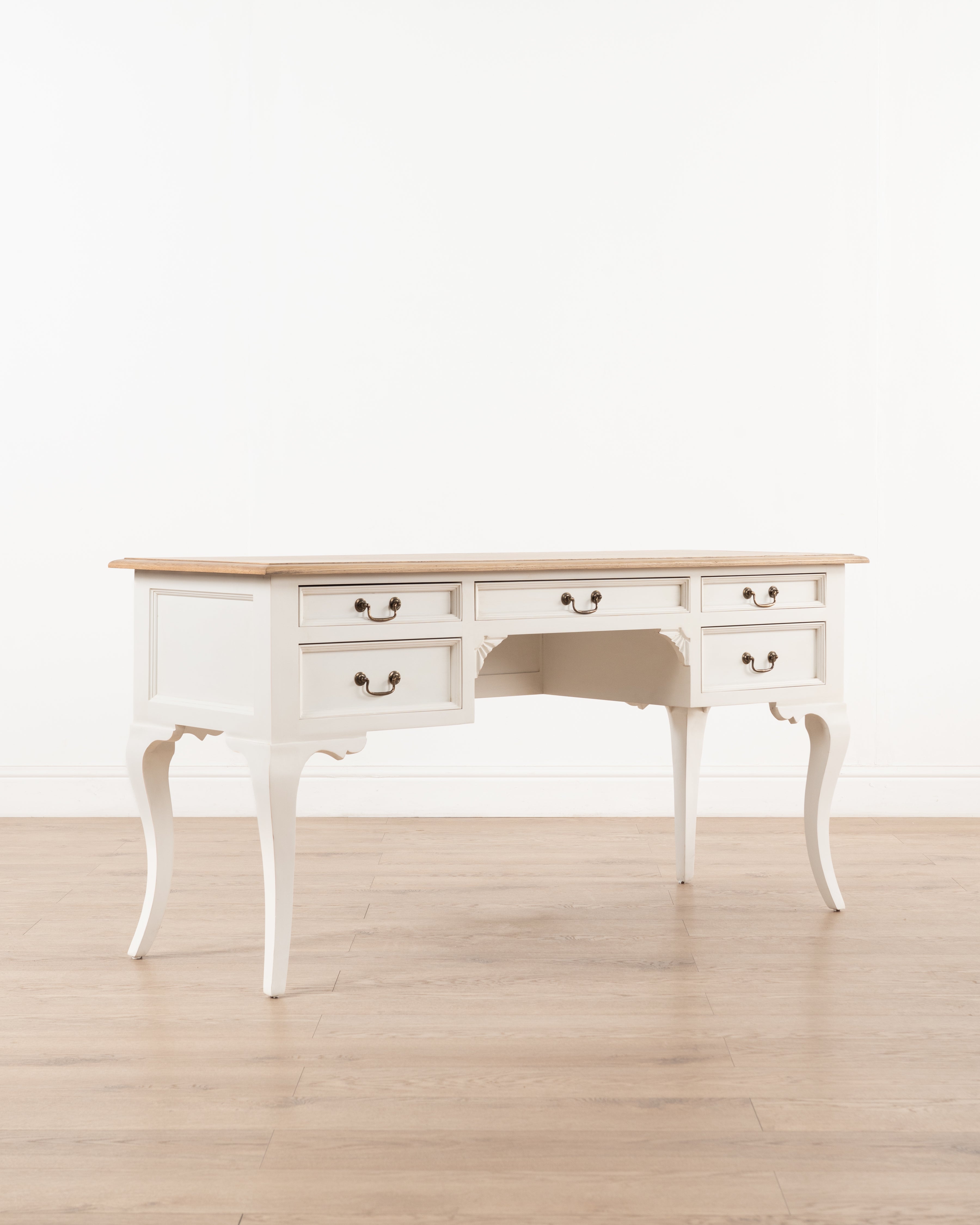 Normandy writing table - 5 drawer