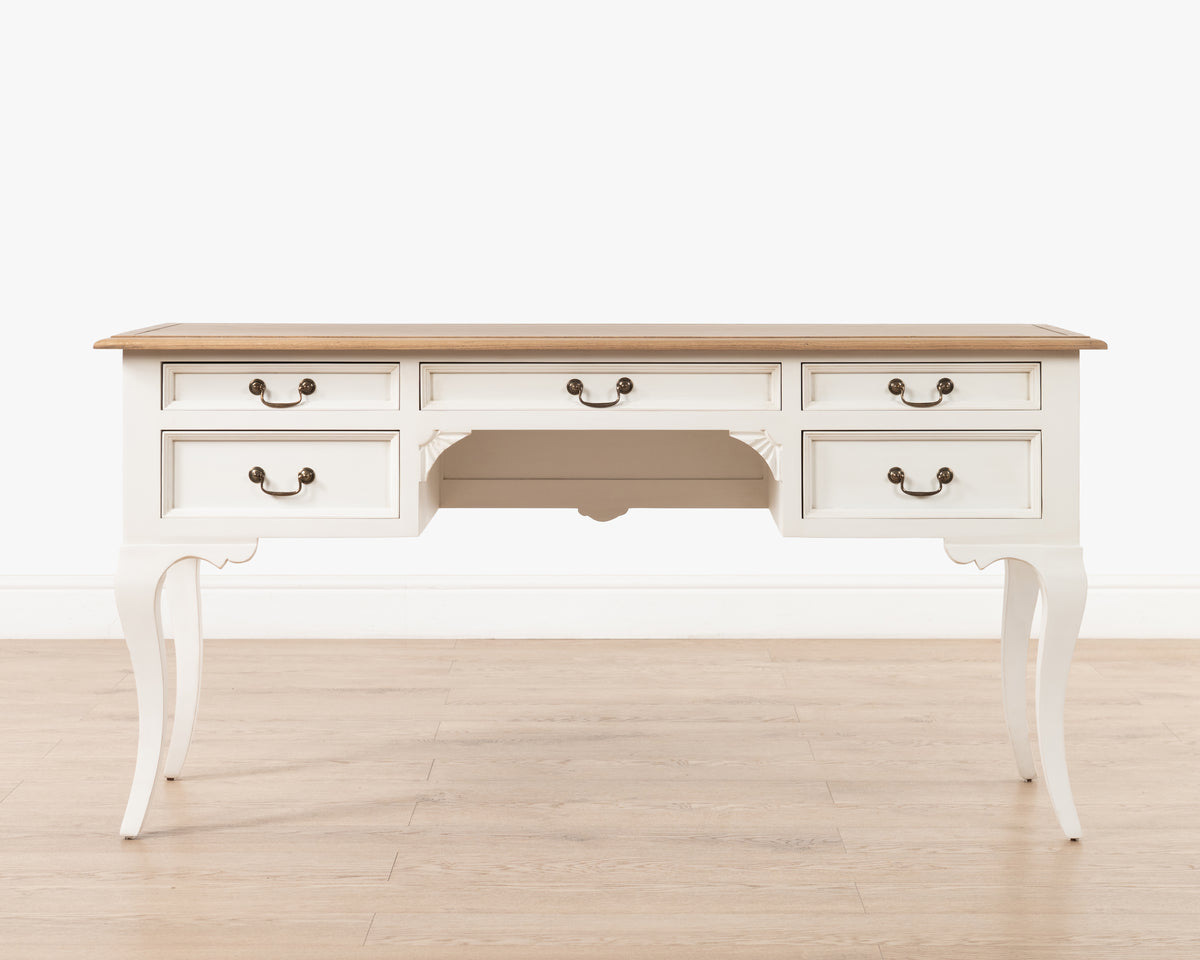 Normandy writing table - 5 drawer