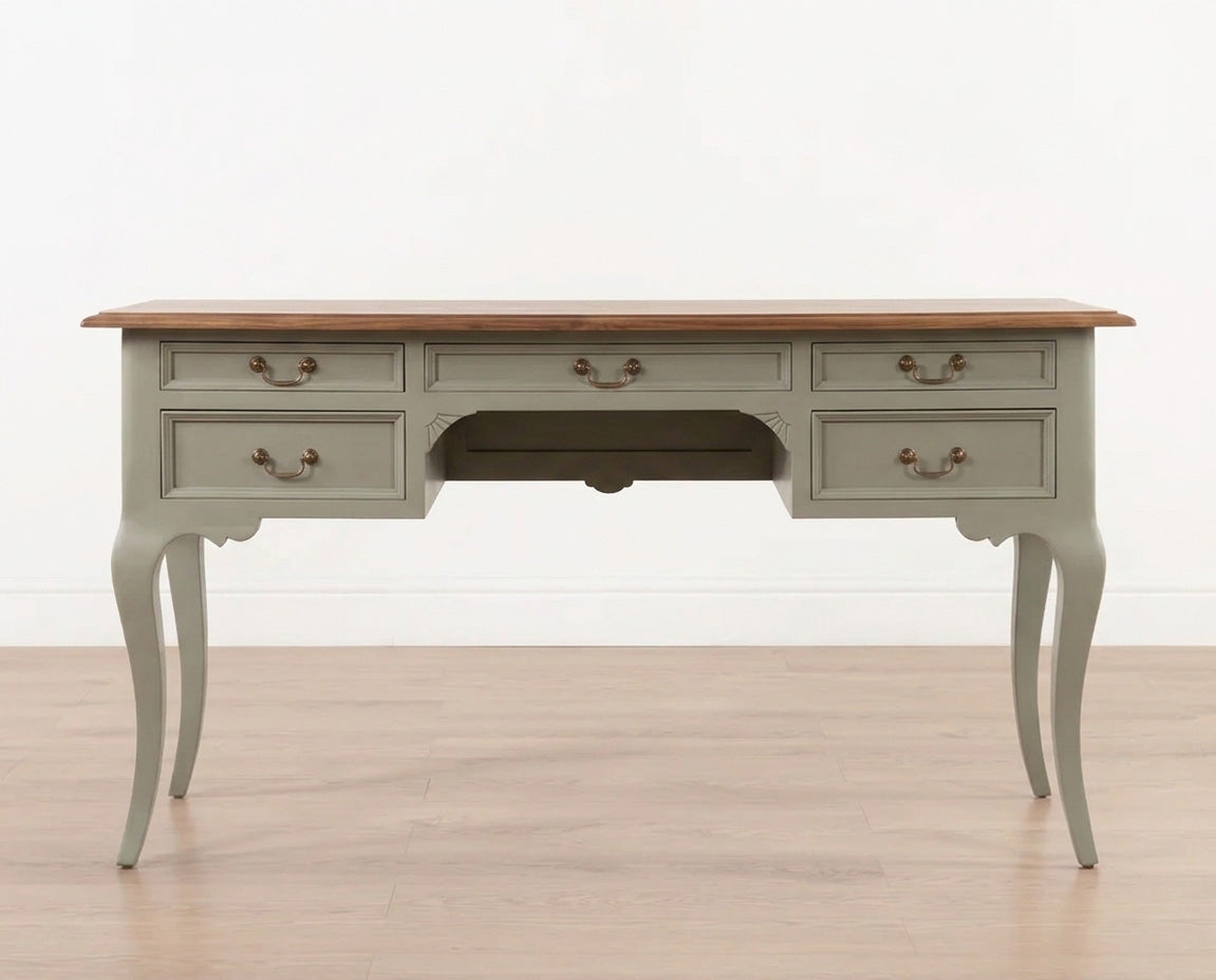 Normandy writing table - 5 drawer