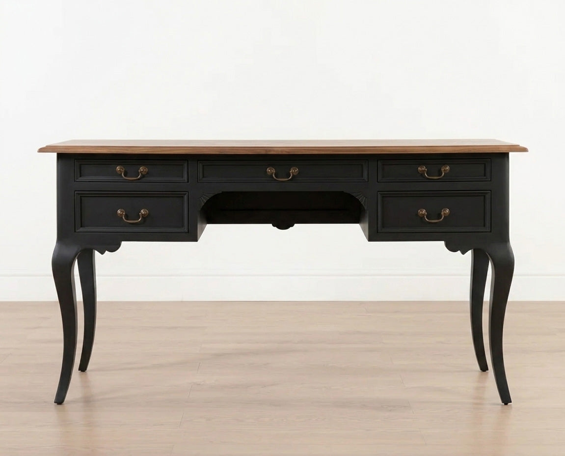 Normandy writing table - 5 drawer