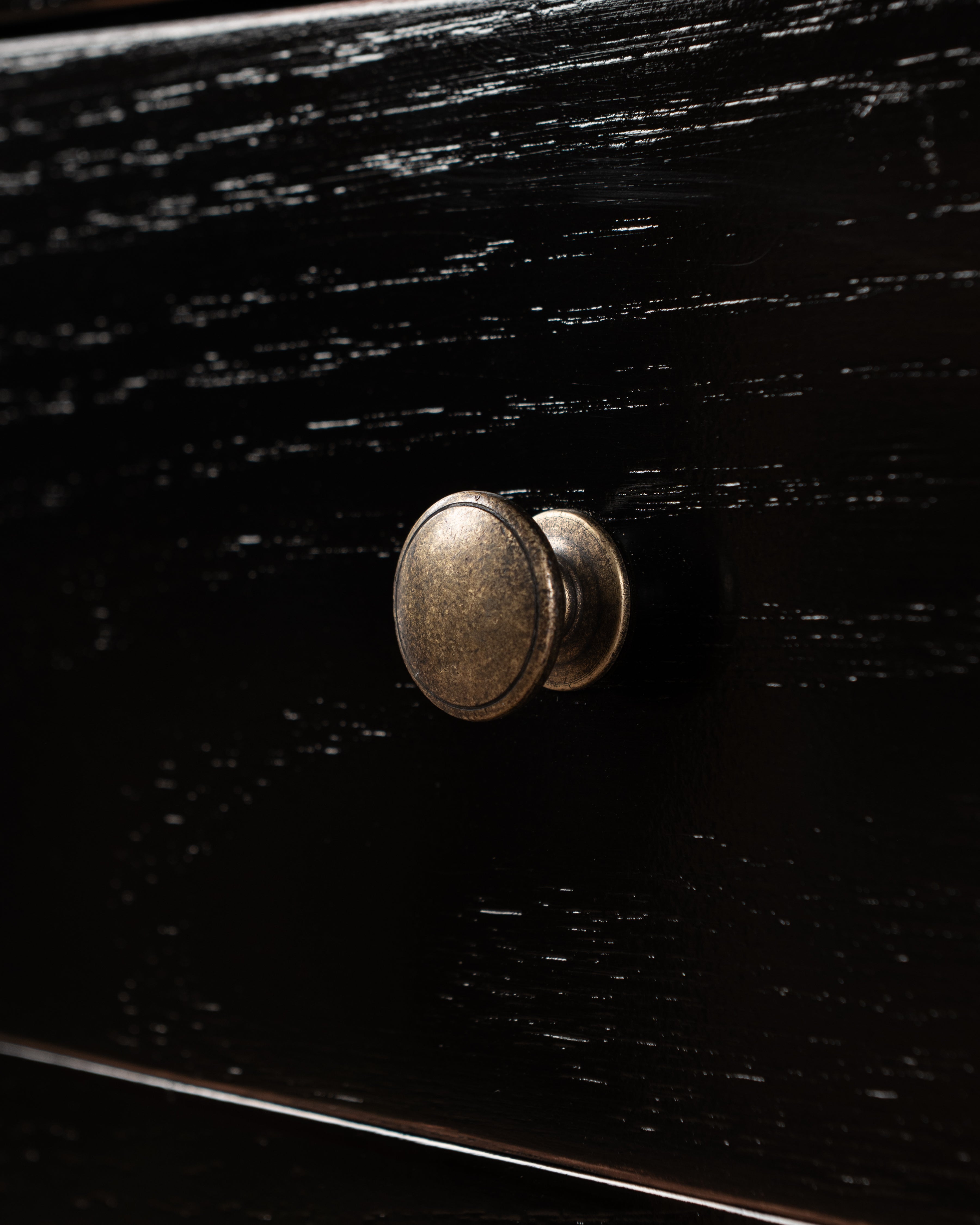 Ping Bedside Table | Black Lacquer