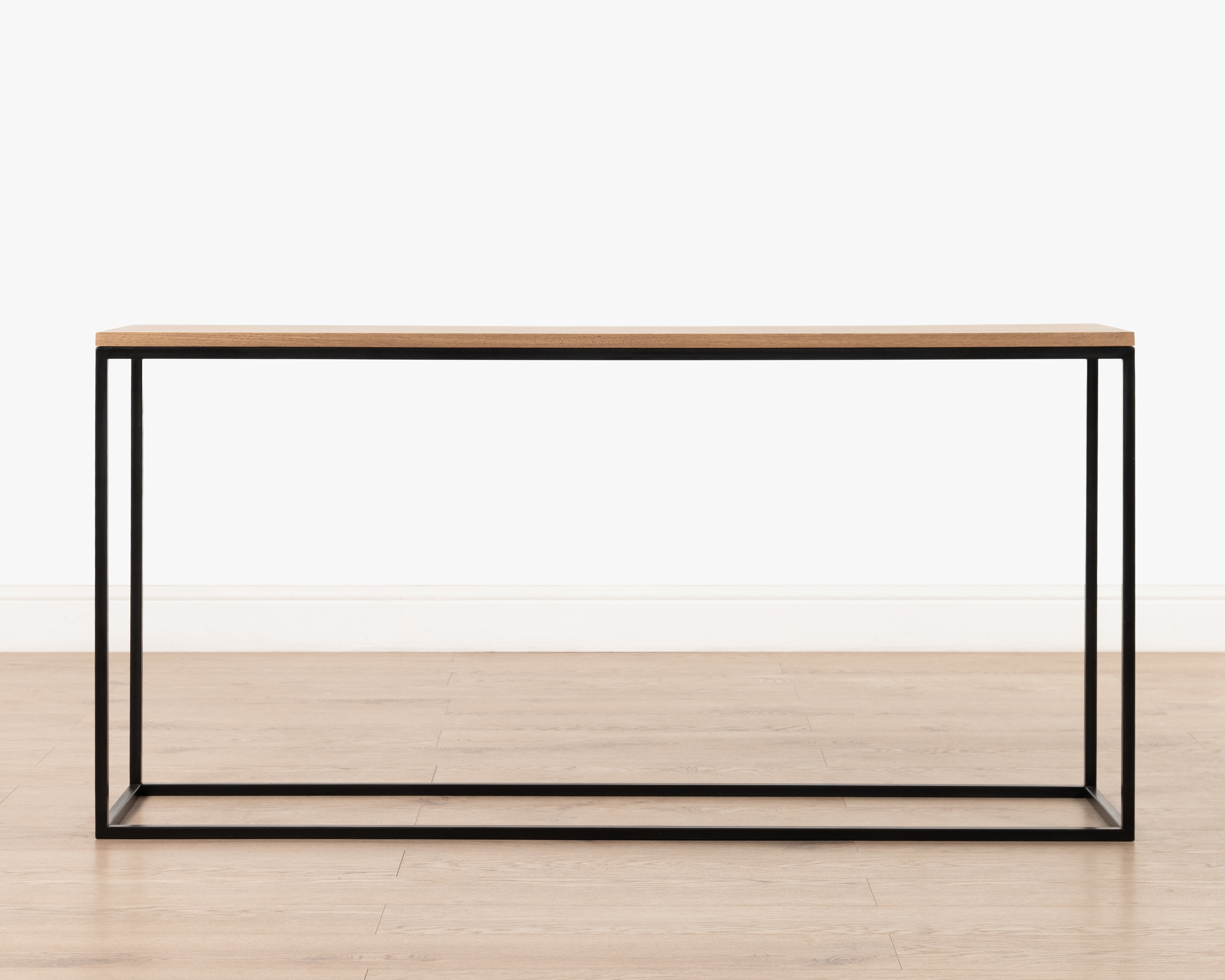 Manhattan Console | Weathered Oak & Black Matt