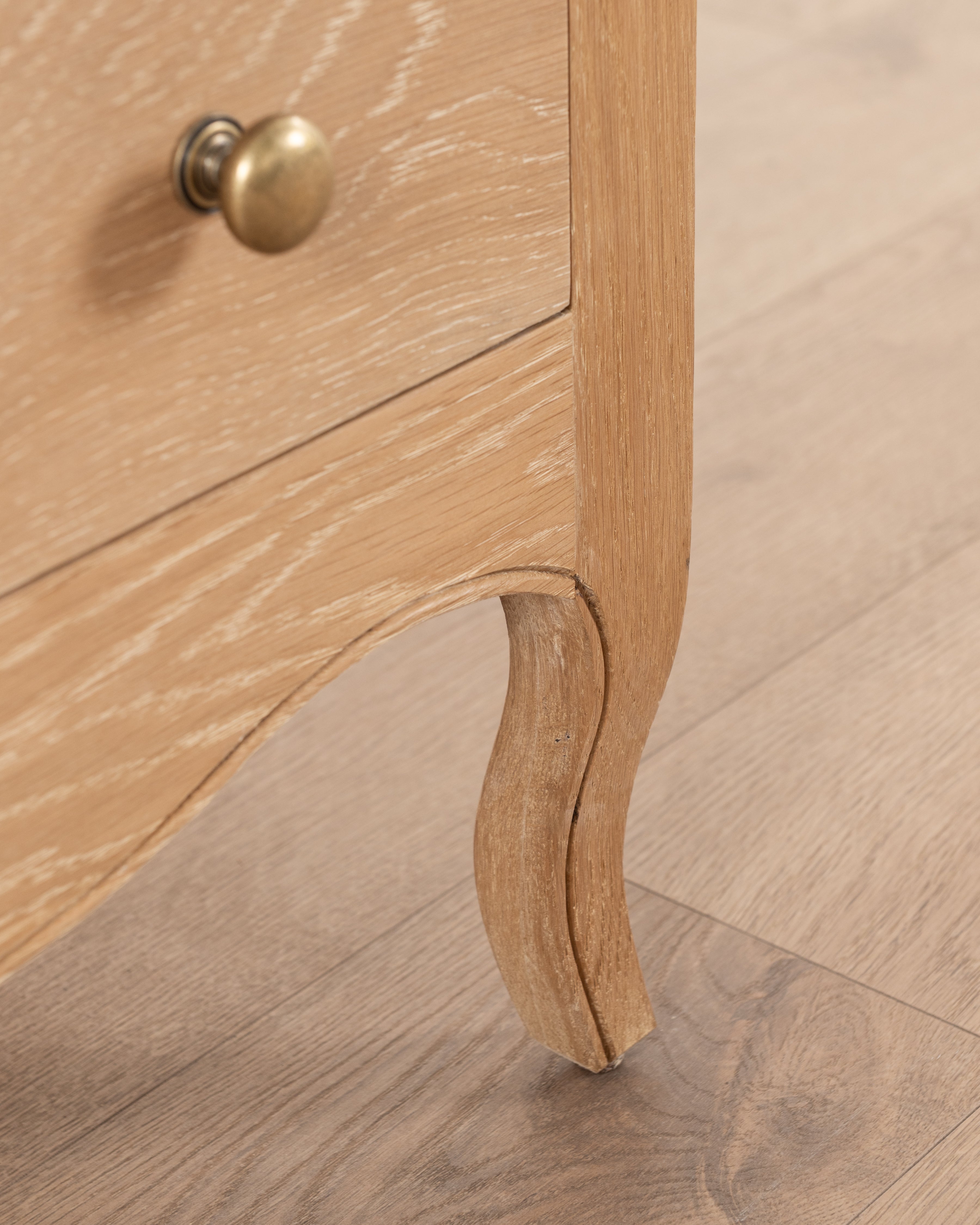 Normandy Cab Leg 3 Drawer Pedestal