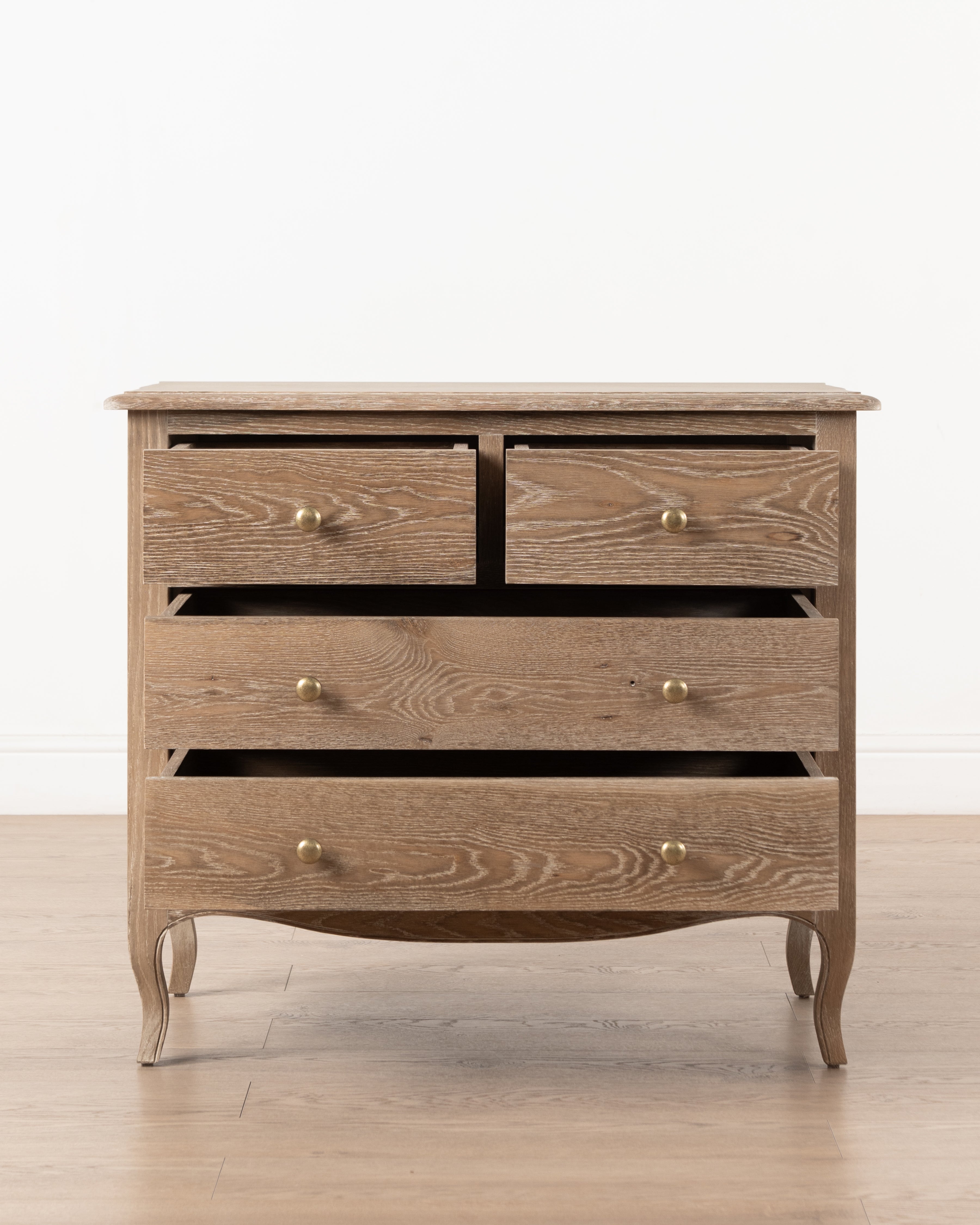 Normandy Cab Leg 4 Drawer Chest